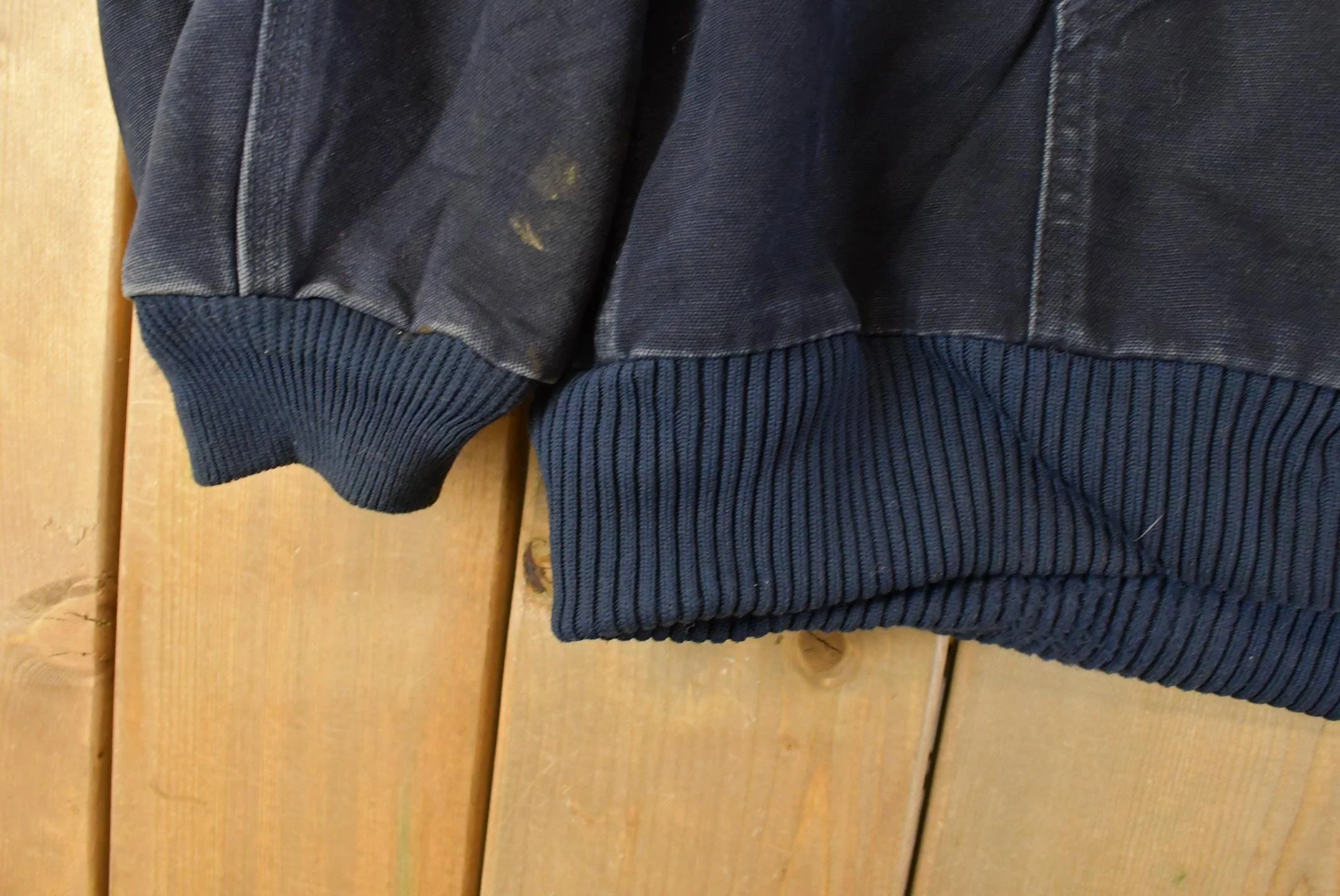 Vintage 1990s Carhartt Distressed Canvas Hooded Jacket Men's 2XL - Image 4