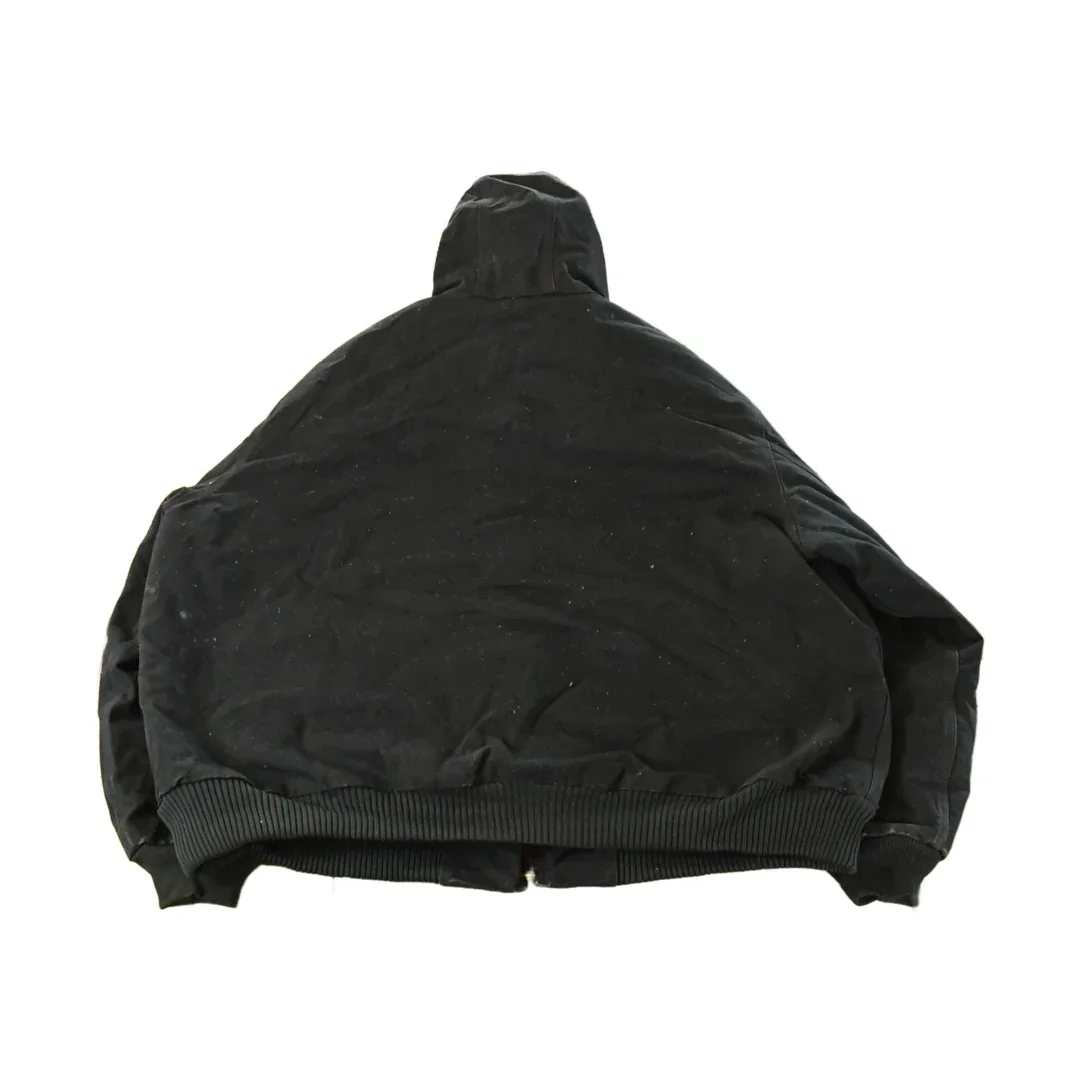 Vintage 1990s Carhartt Distressed Canvas Hooded Jacket Men's 3XL - Image 2