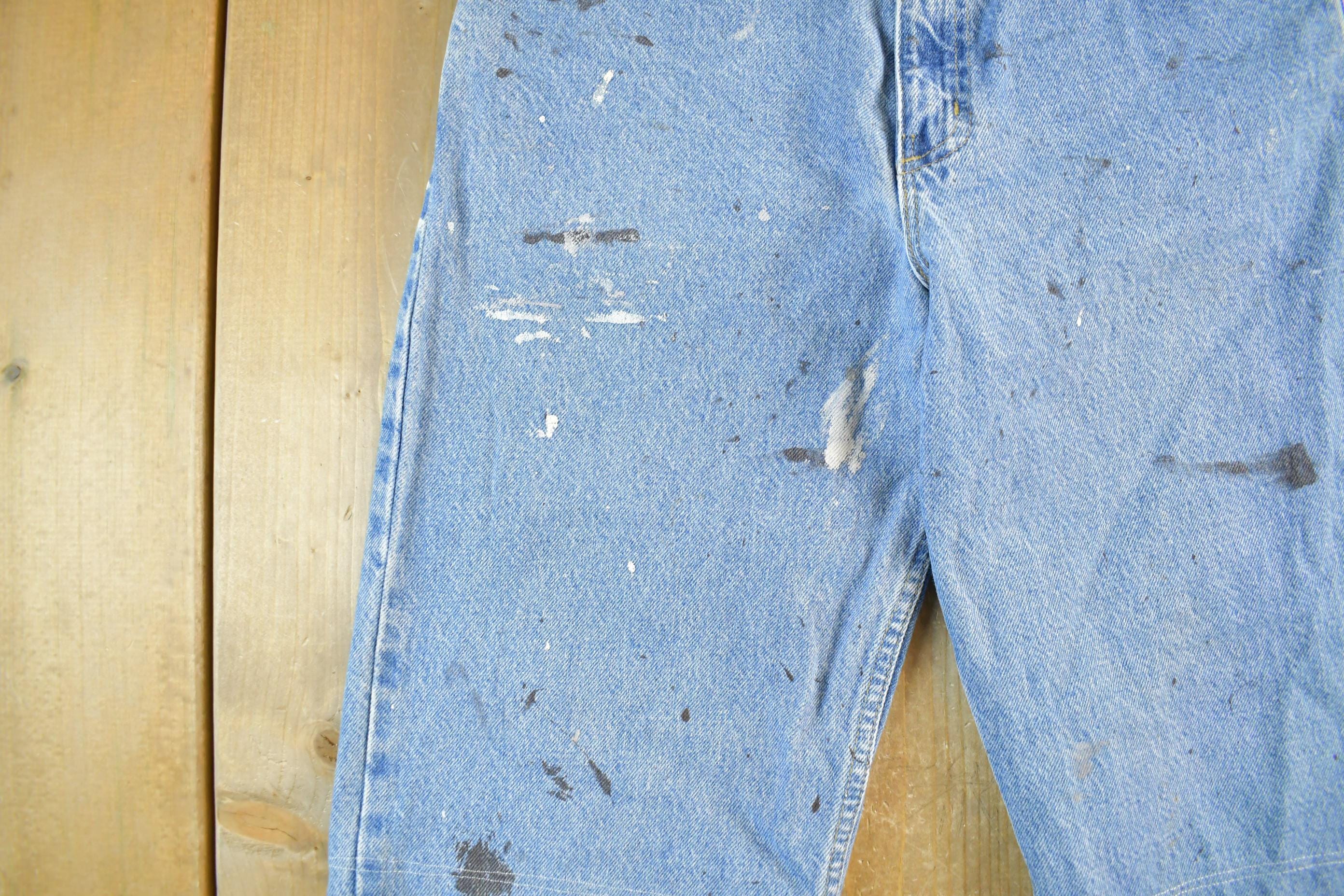 Vintage 1990s Carhartt Distressed Denim Shorts Men's 31 - Image 3