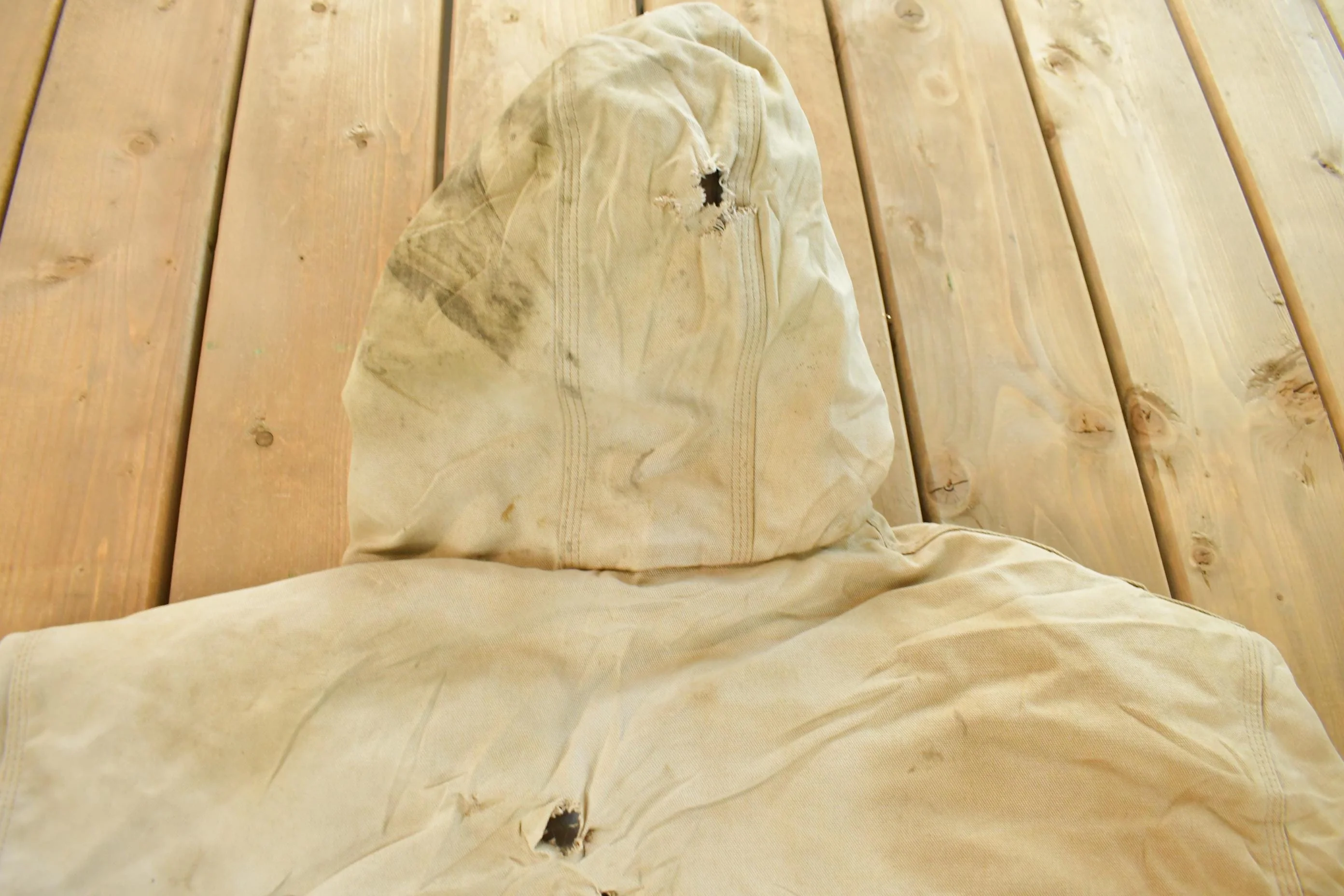 Vintage 1990s Carhartt Distressed Hooded Jacket Men's 2XL - Image 7