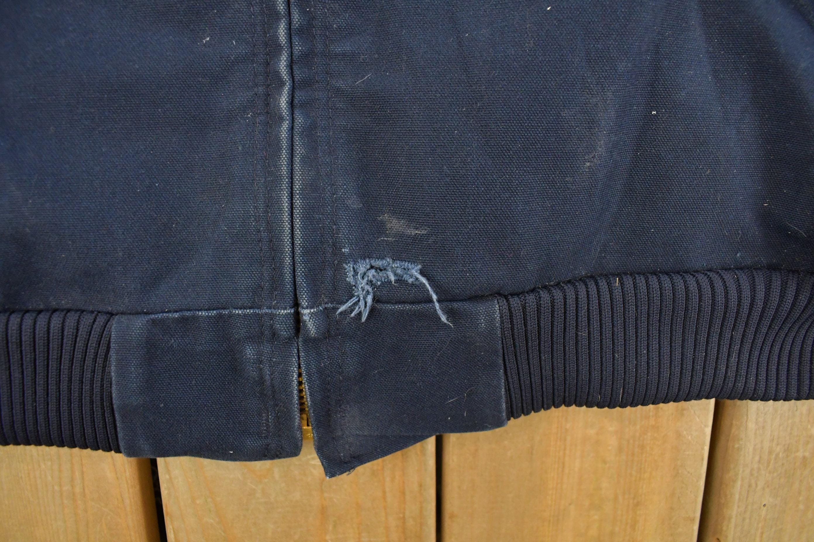 Vintage 1990s Carhartt Distressed Hooded Jacket Men's XL - Image 5