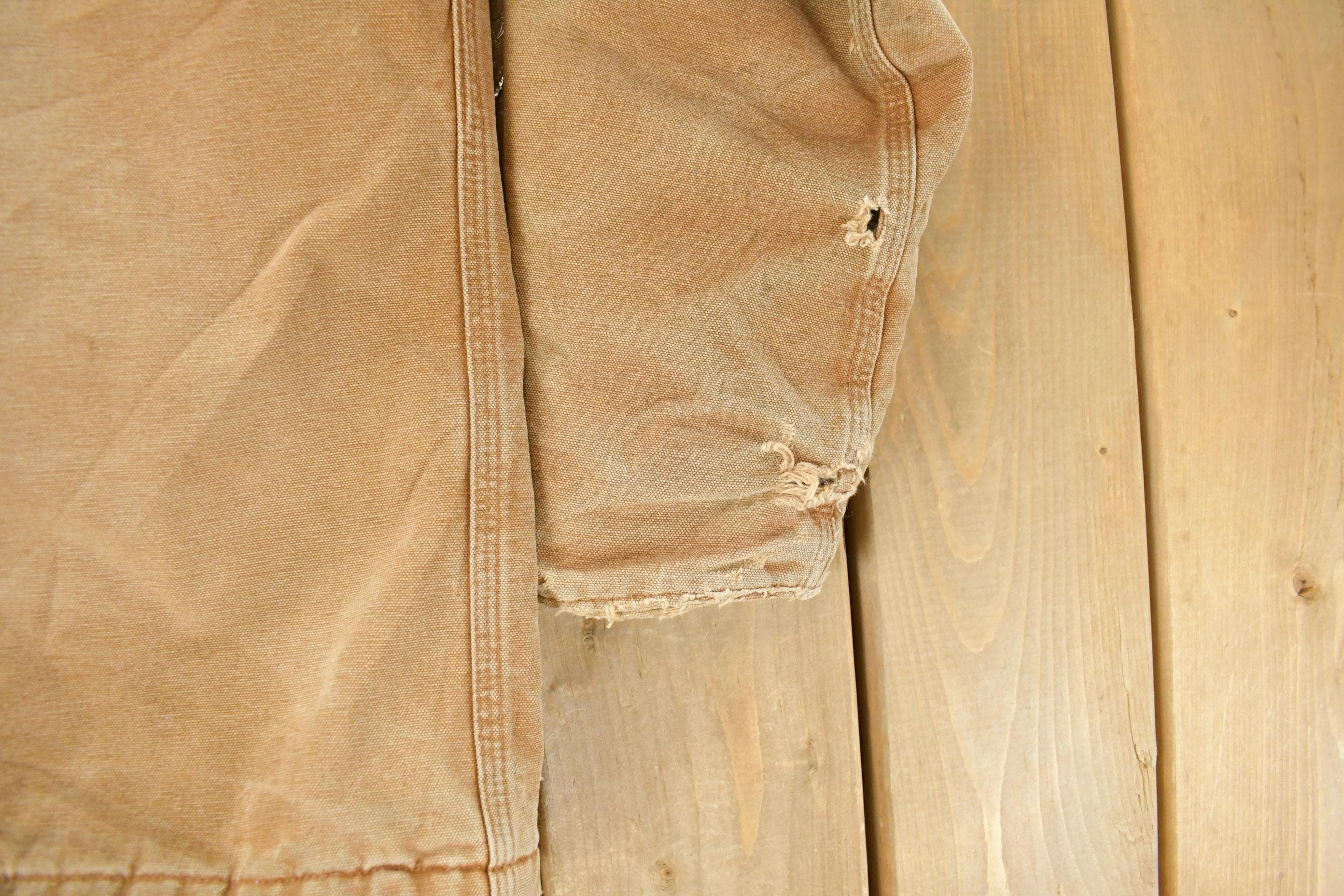 Vintage 1990s Carhartt Distressed Work Jacket Youth Large - Image 6