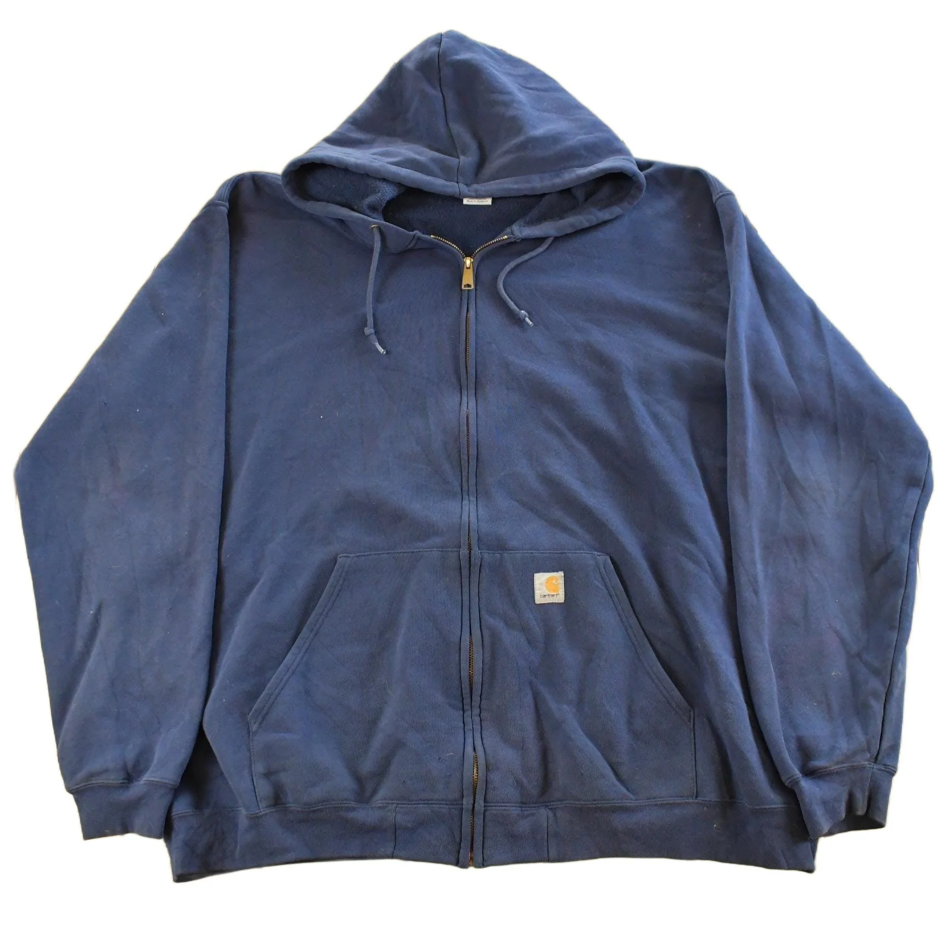 Vintage 1990s Carhartt Full Zip Hoodie Jacket Men's 3XL Tall