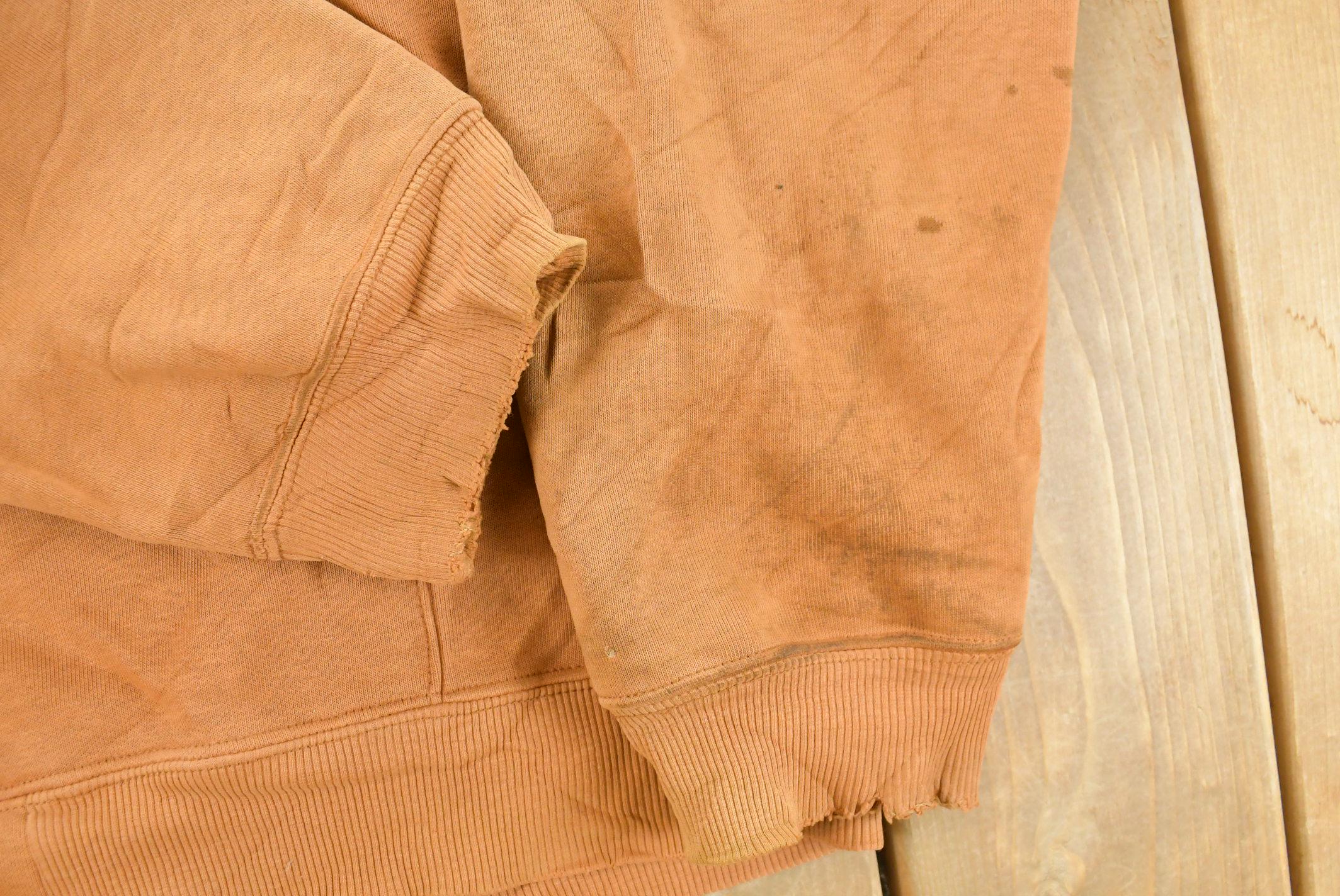 Vintage 1990s Carhartt Full Zip Hoodie Men's XL Tall - Image 3