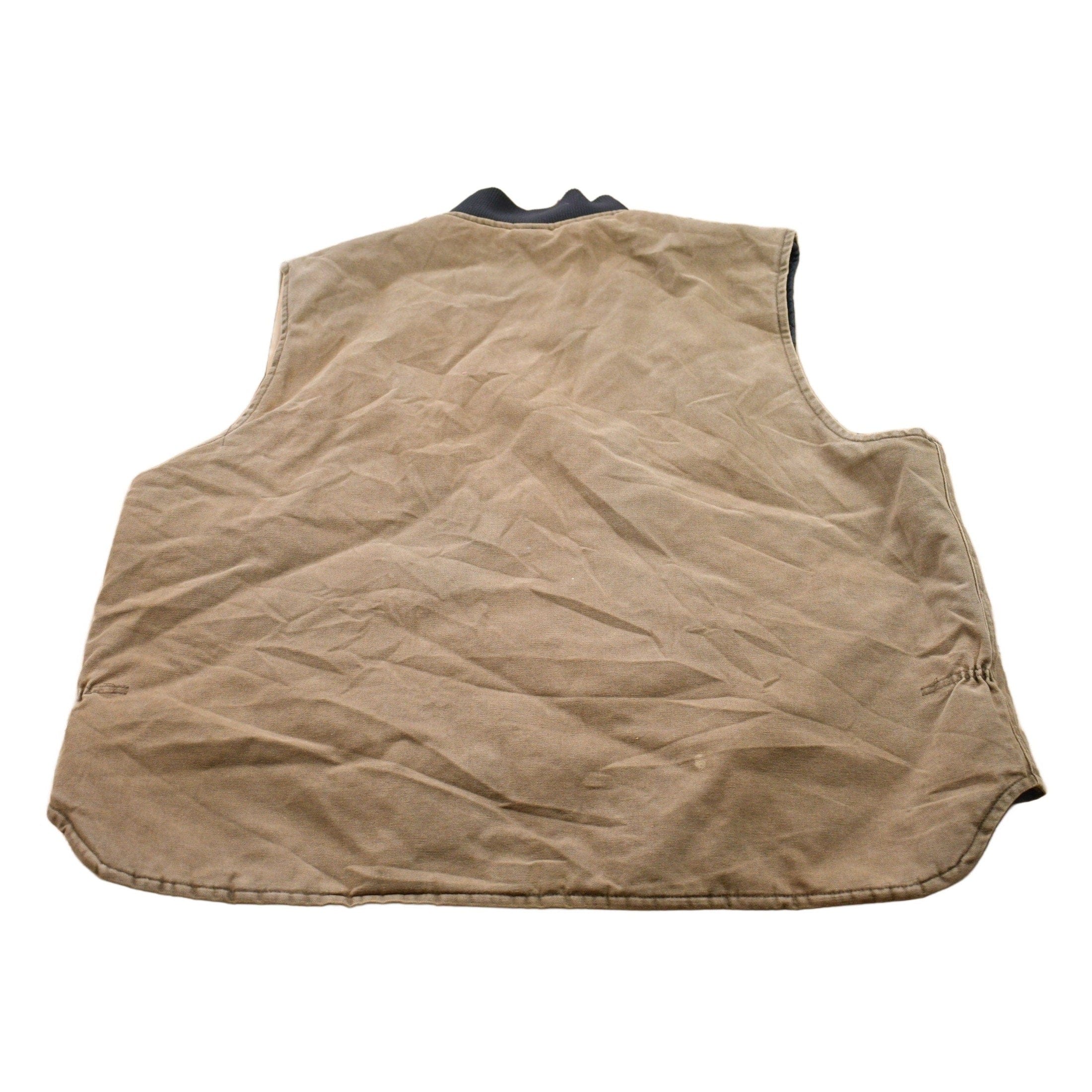 Vintage 1990s Carhartt Full Zip Insulated Vest Men's 3XL - Image 2