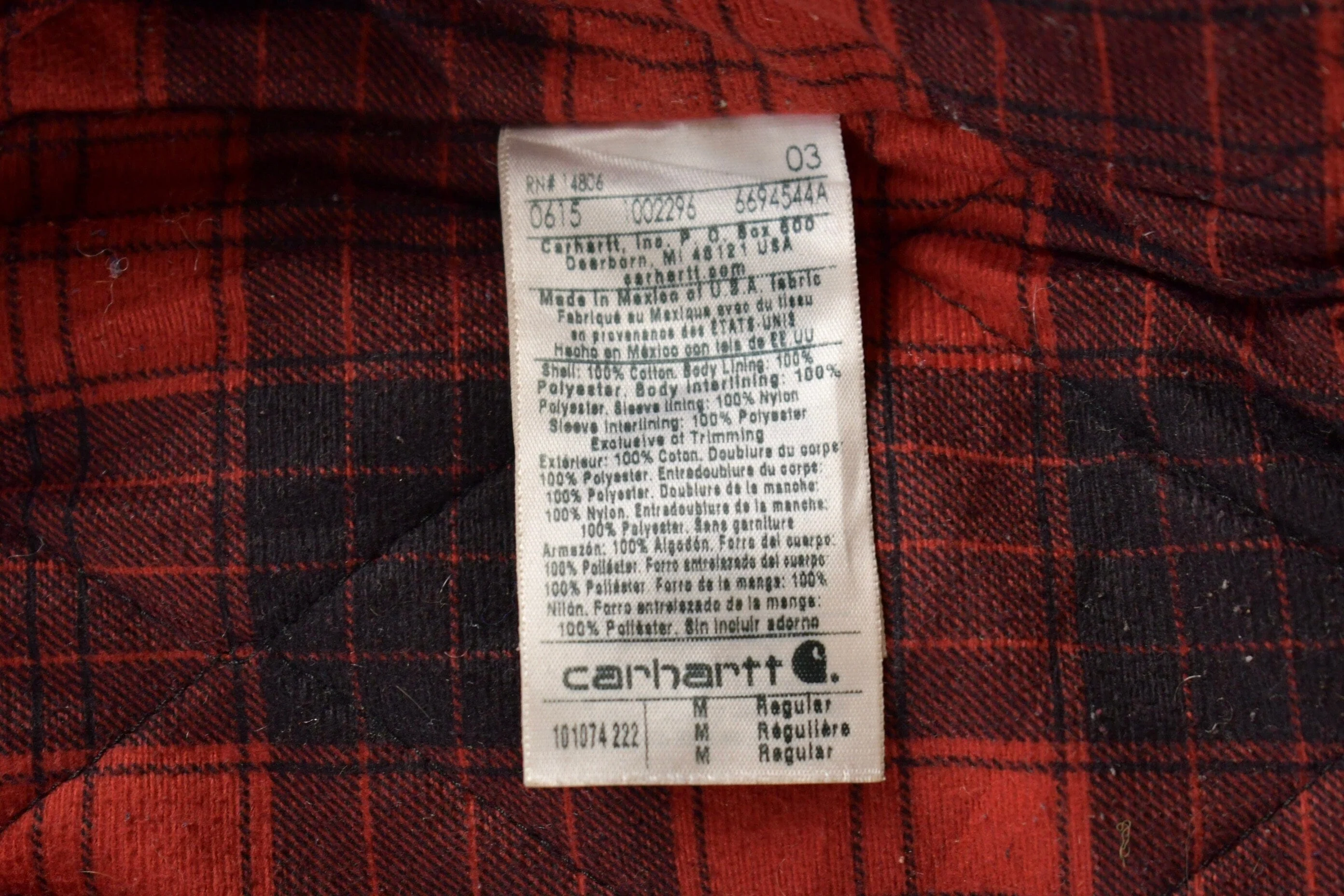 Vintage 1990s Carhartt Hooded Jacket Men's Medium - Image 7