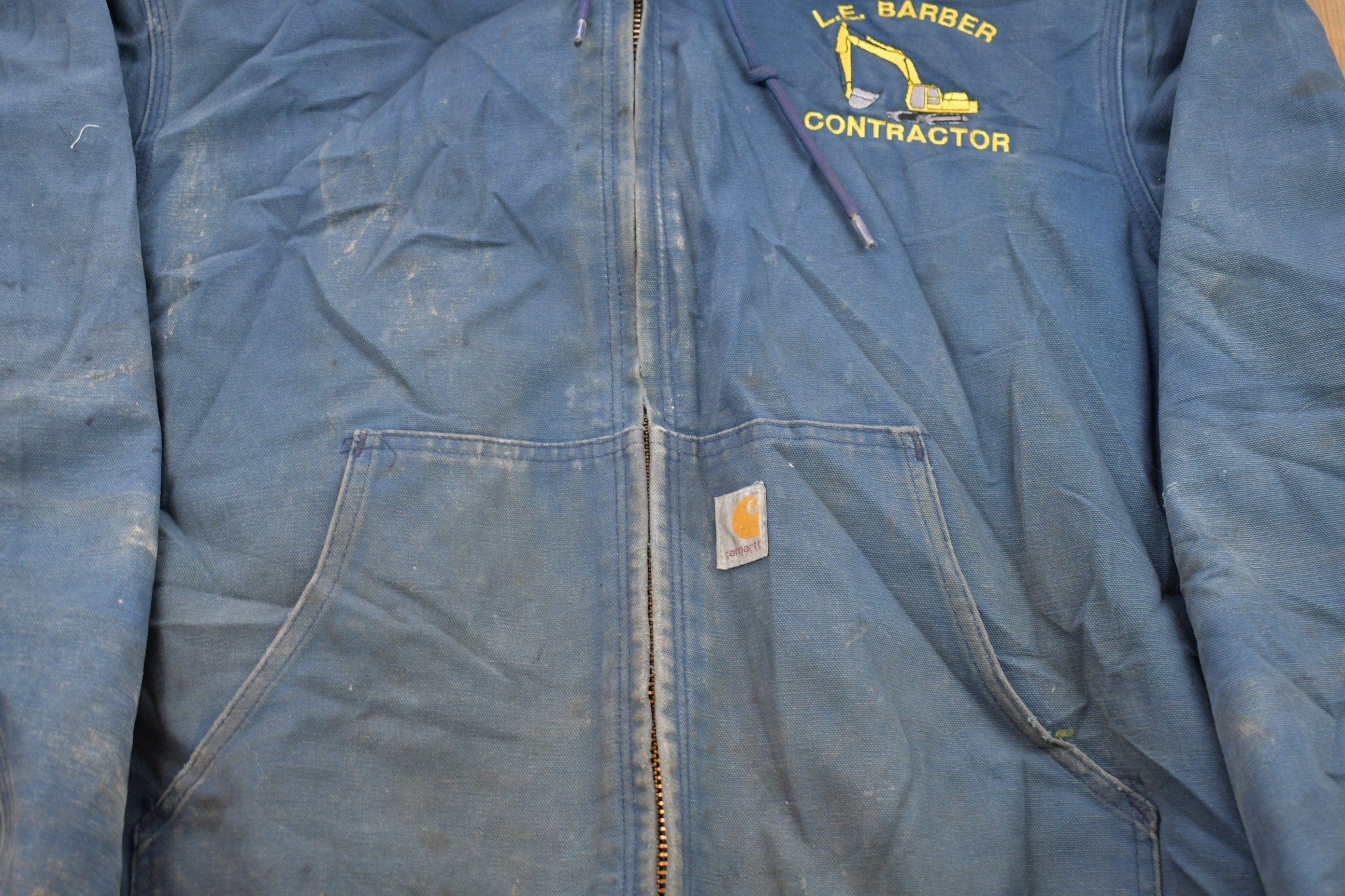 Vintage 1990s Carhartt Hooded Jacket Men's XL - Image 3