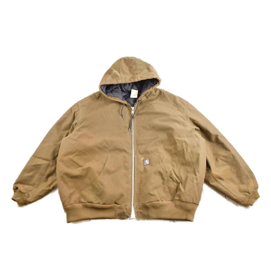 Vintage 1990s Carhartt Hooded Work Jacket Men's 3XL