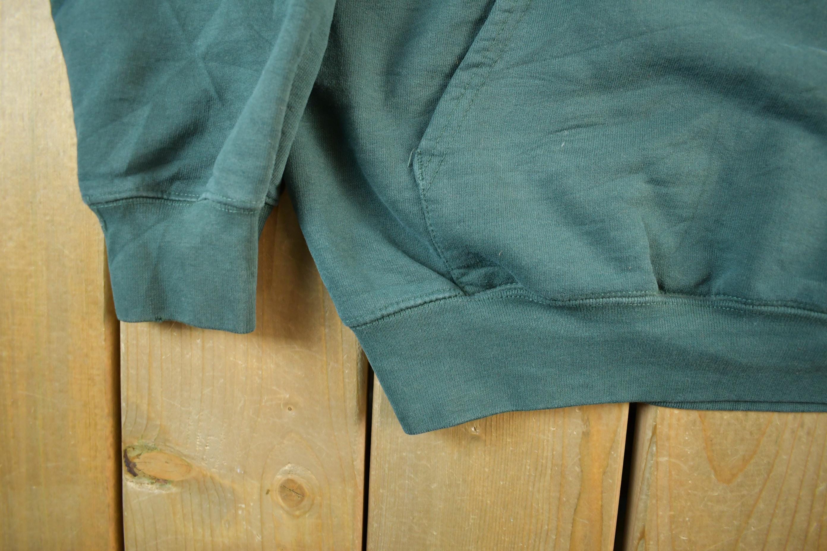 Vintage 1990s Carhartt Hoodie Sweatshirt Men's Large - Image 4