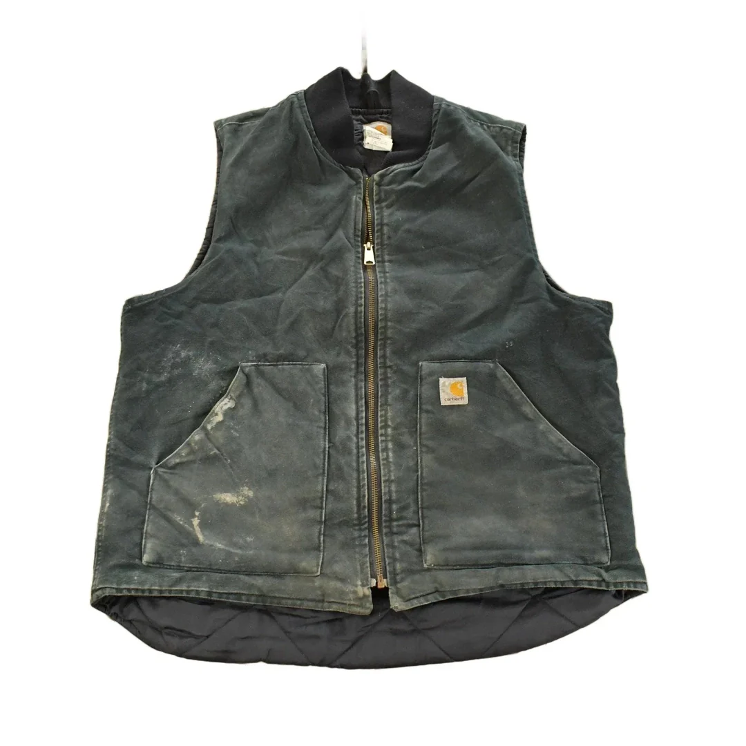 Vintage 1990s Carhartt Jacket Vest Mens Large Tall