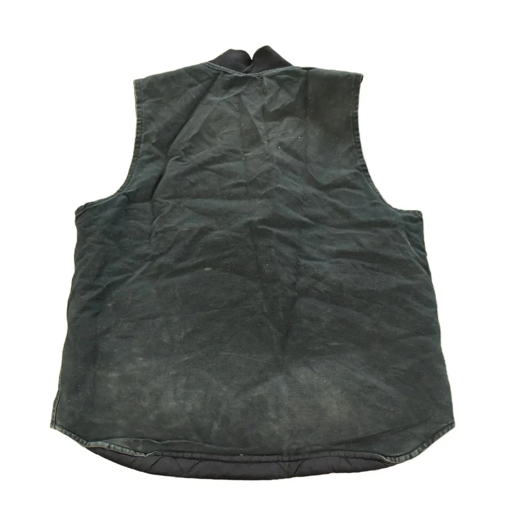 Vintage 1990s Carhartt Jacket Vest Mens Large Tall - Image 2