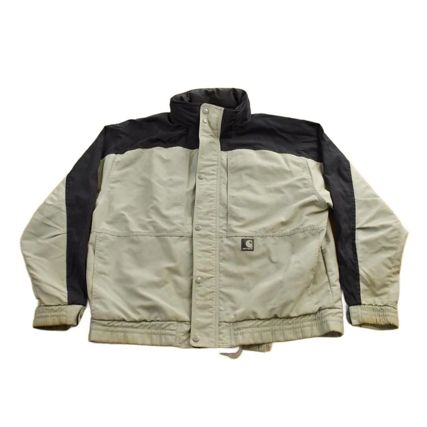 Vintage 1990s Carhartt Mesh Lined Windbreaker Distressed Jacket Men's Large