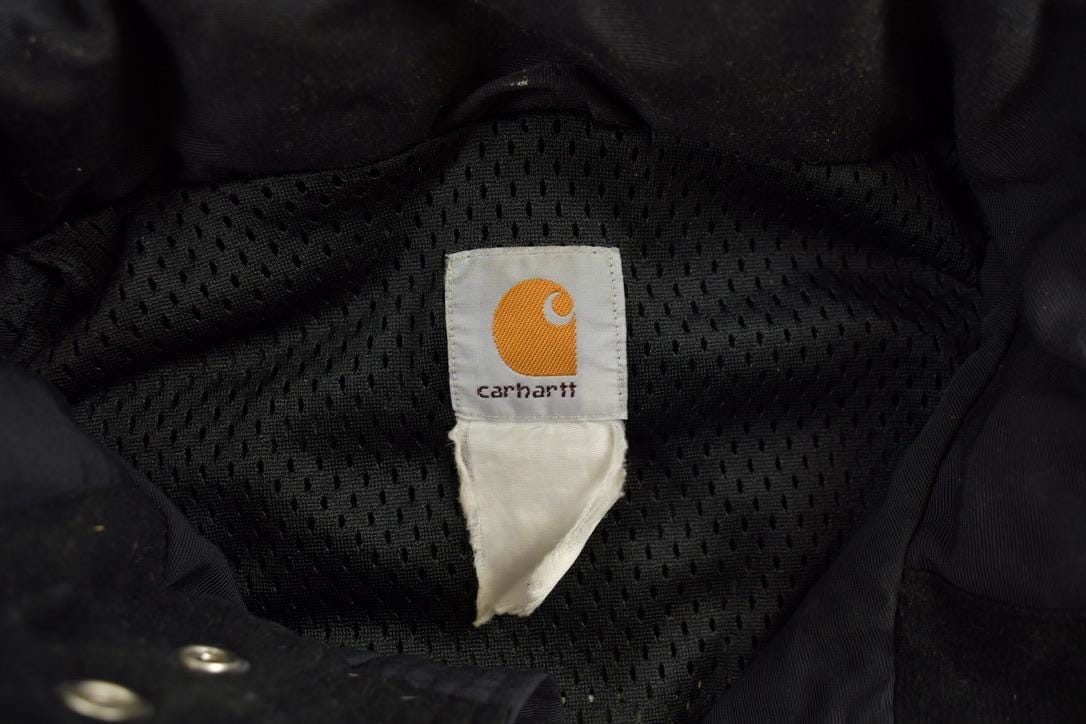 Vintage 1990s Carhartt Mesh Lined Windbreaker Distressed Jacket Men's Large - Image 3