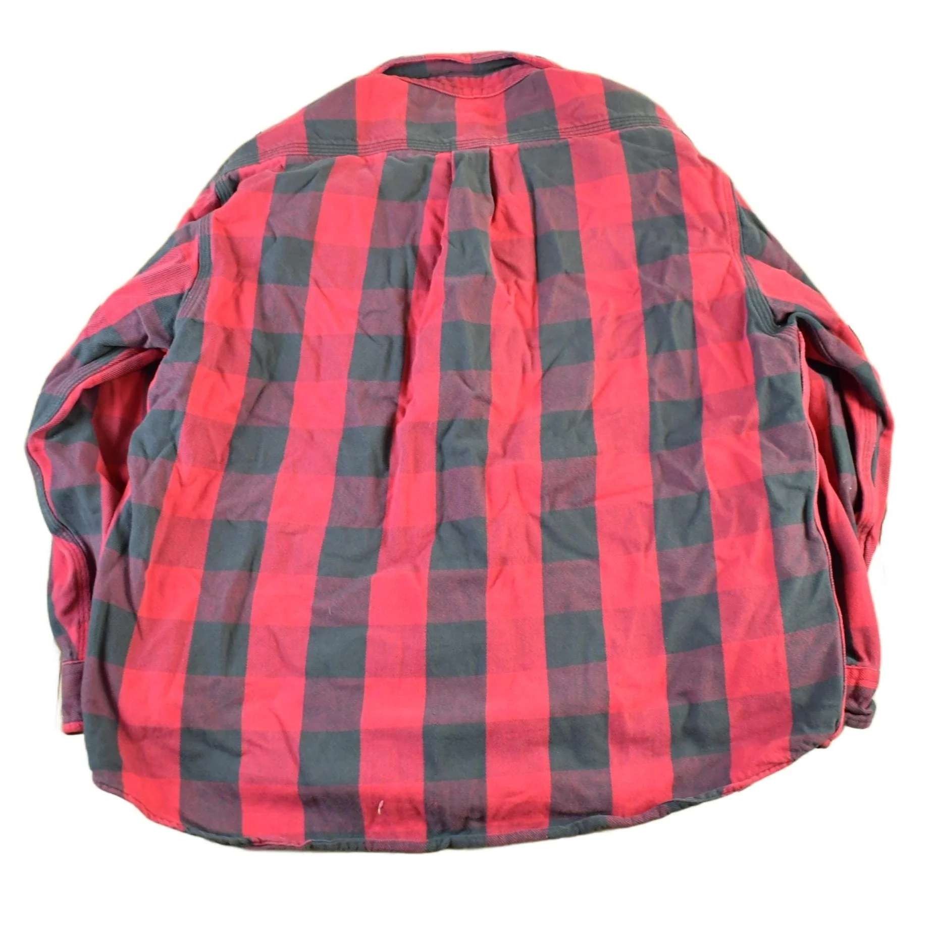 Vintage 1990s Carhartt Plaid Button Up Flannel Shirt Men's XL - Image 2