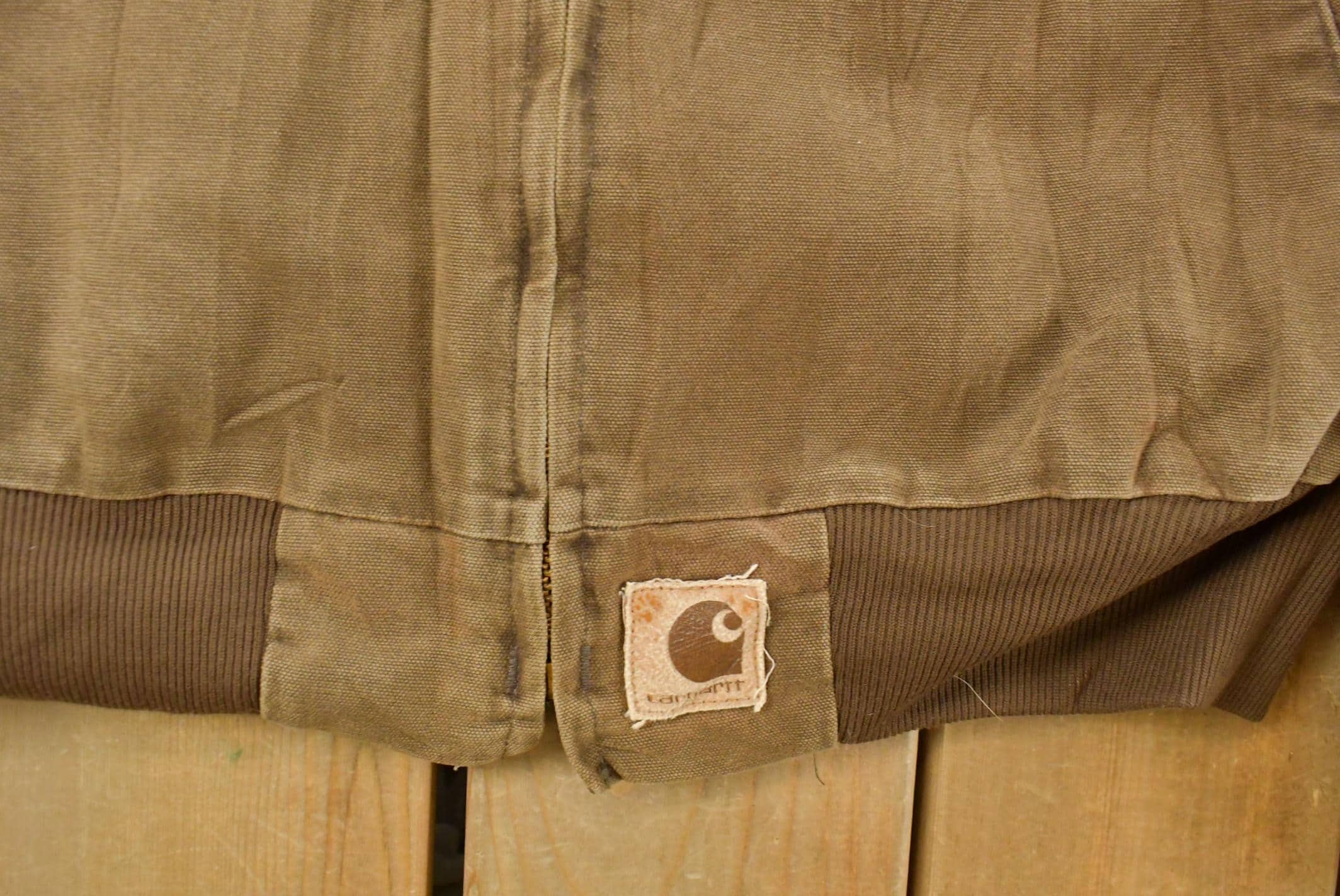 Vintage 1990s Carhartt Santa Fe Canvas Jacket Men's Large Tall - Image 3