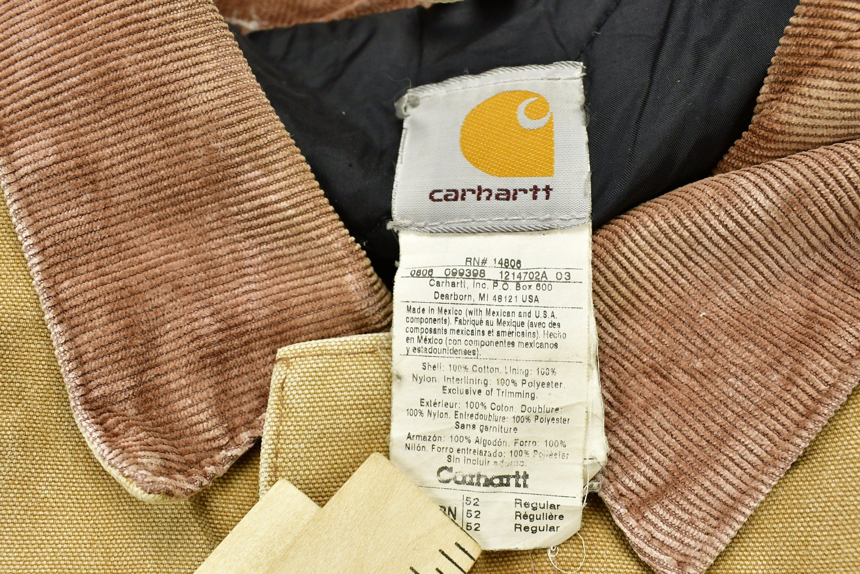Vintage 1990s Carhartt Tan Chore Coat Men's 2XL - Image 4
