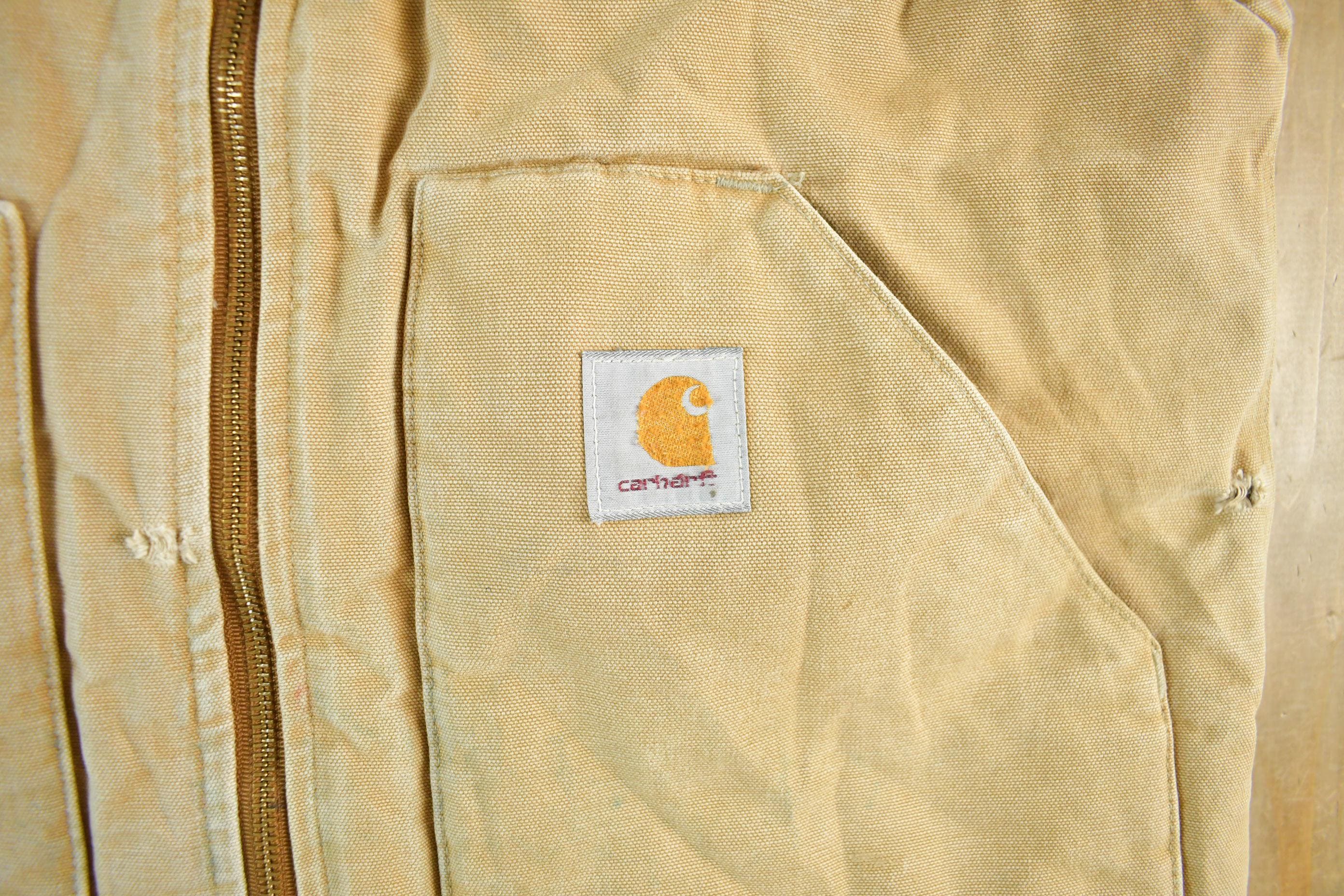 Vintage 1990s Carhartt Vest Jacket Mens Medium - Image 3