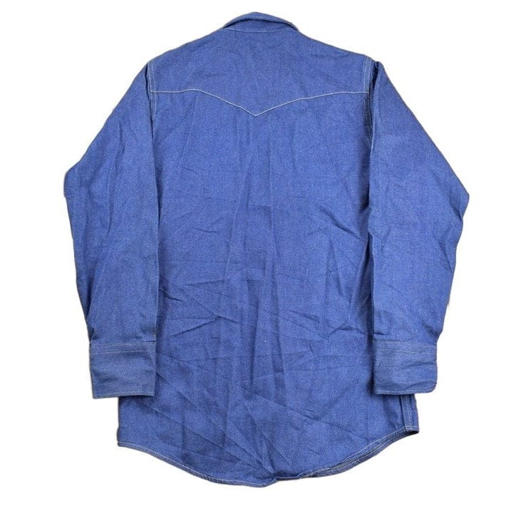 Vintage 1990s Carhartt Western Work Button Up Shirt Men's Large - Image 2