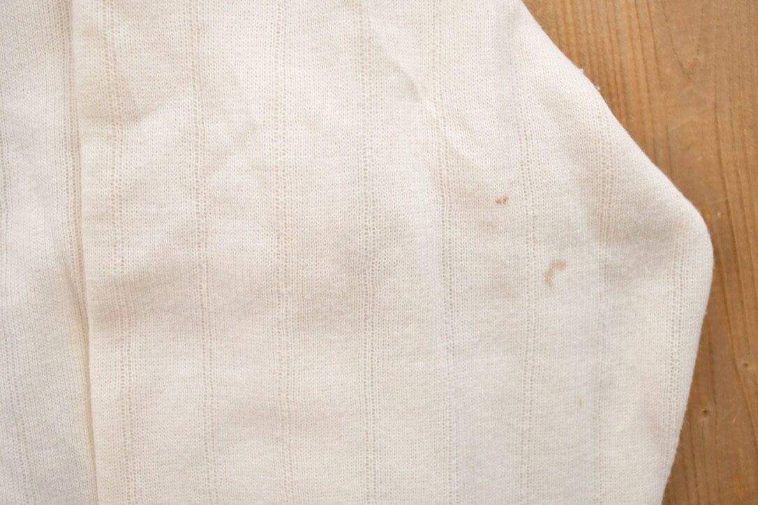 Vintage 1990s Casual News Blank White Crewneck Sweatshirt Men's Medium - Image 7
