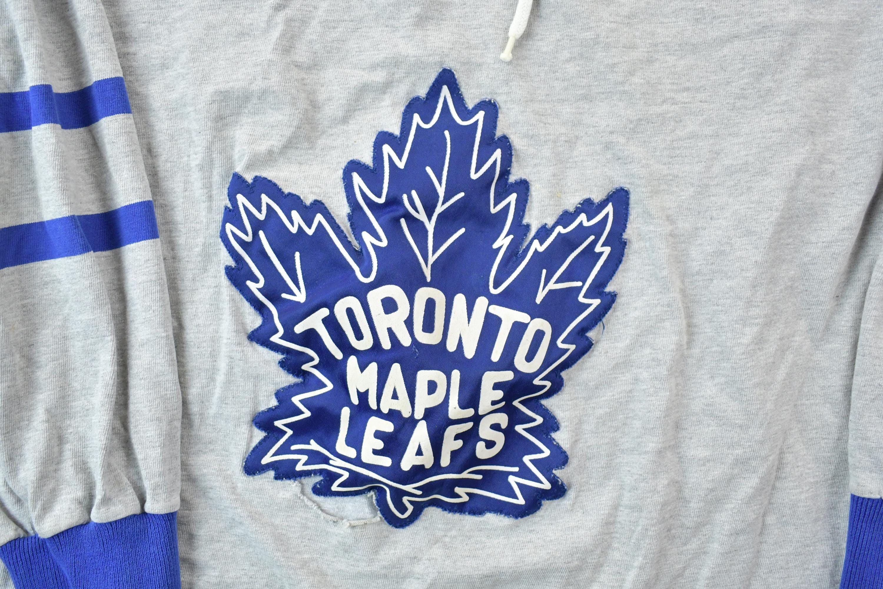 Vintage 1990s CCM Toronto Maple Leafs NHL Hockey Crewneck Sweatshirt Men's Large - Image 6