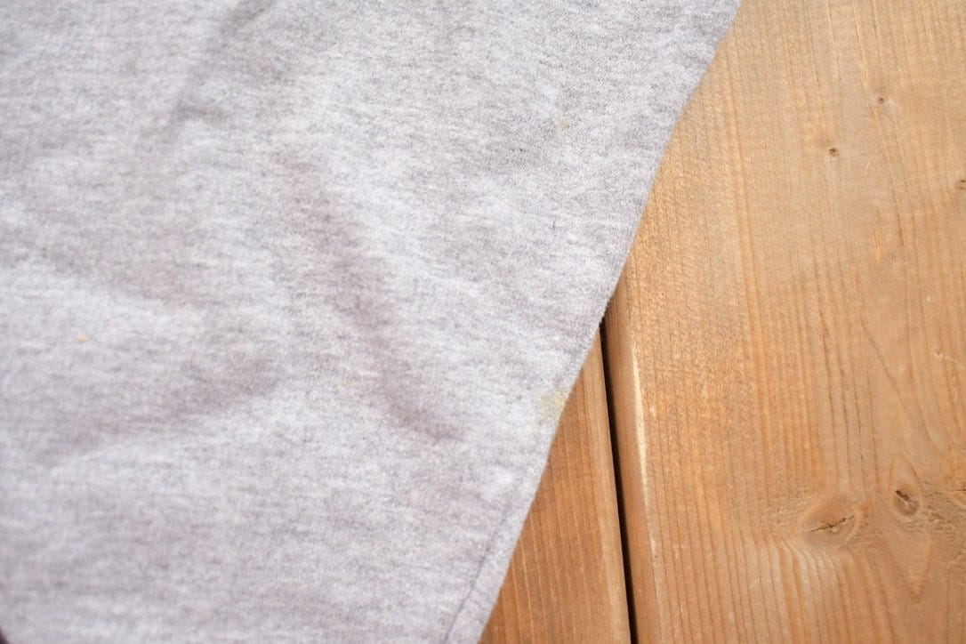 Vintage 1990s Champion Blank Grey Crewneck Sweatshirt Men's Large - Image 6