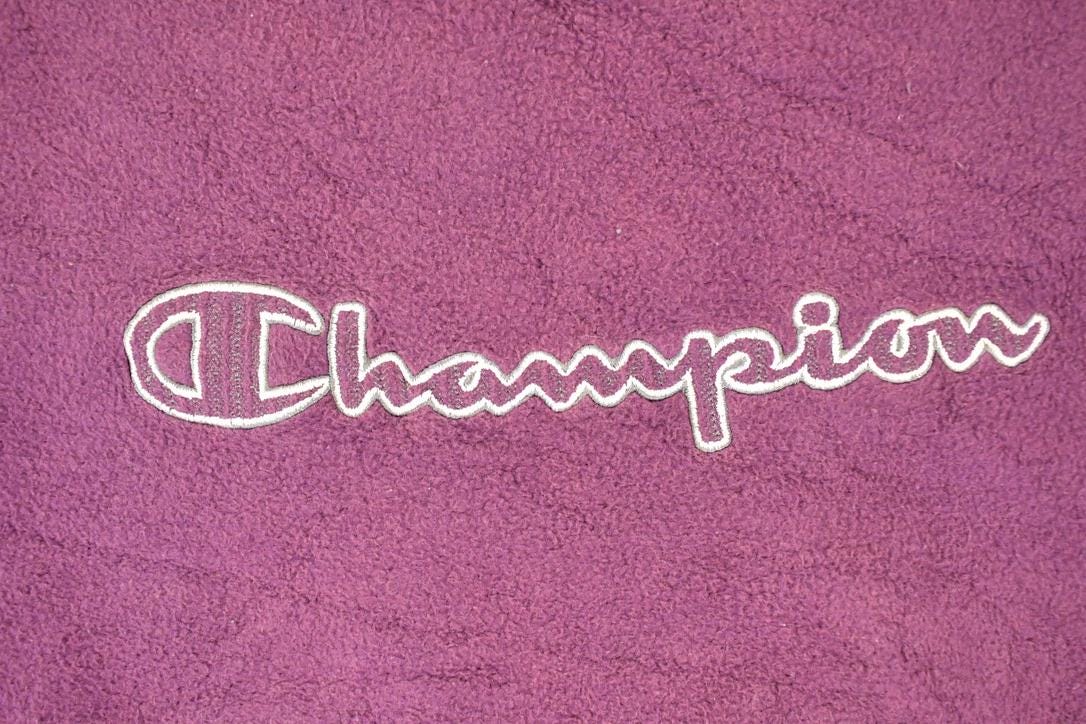 Vintage 1990s Champion Fleece Sweatshirt Men's L - Image 3