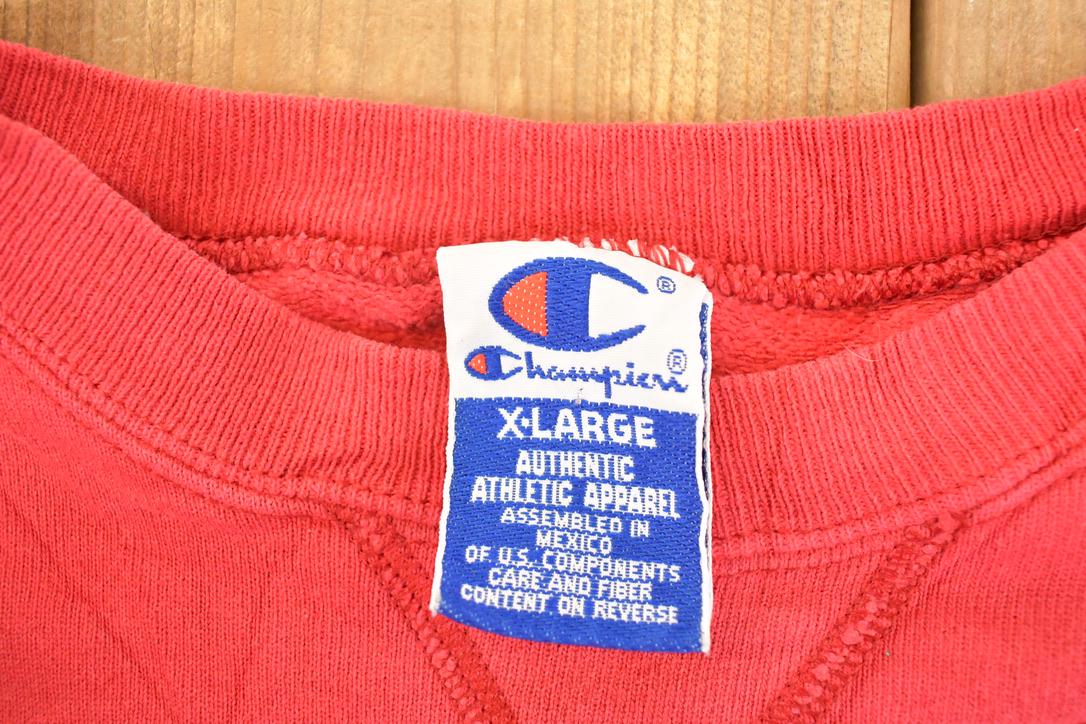 Vintage 1990s Champion Graphic Print Crewneck Sweatshirt Men's L - Image 5
