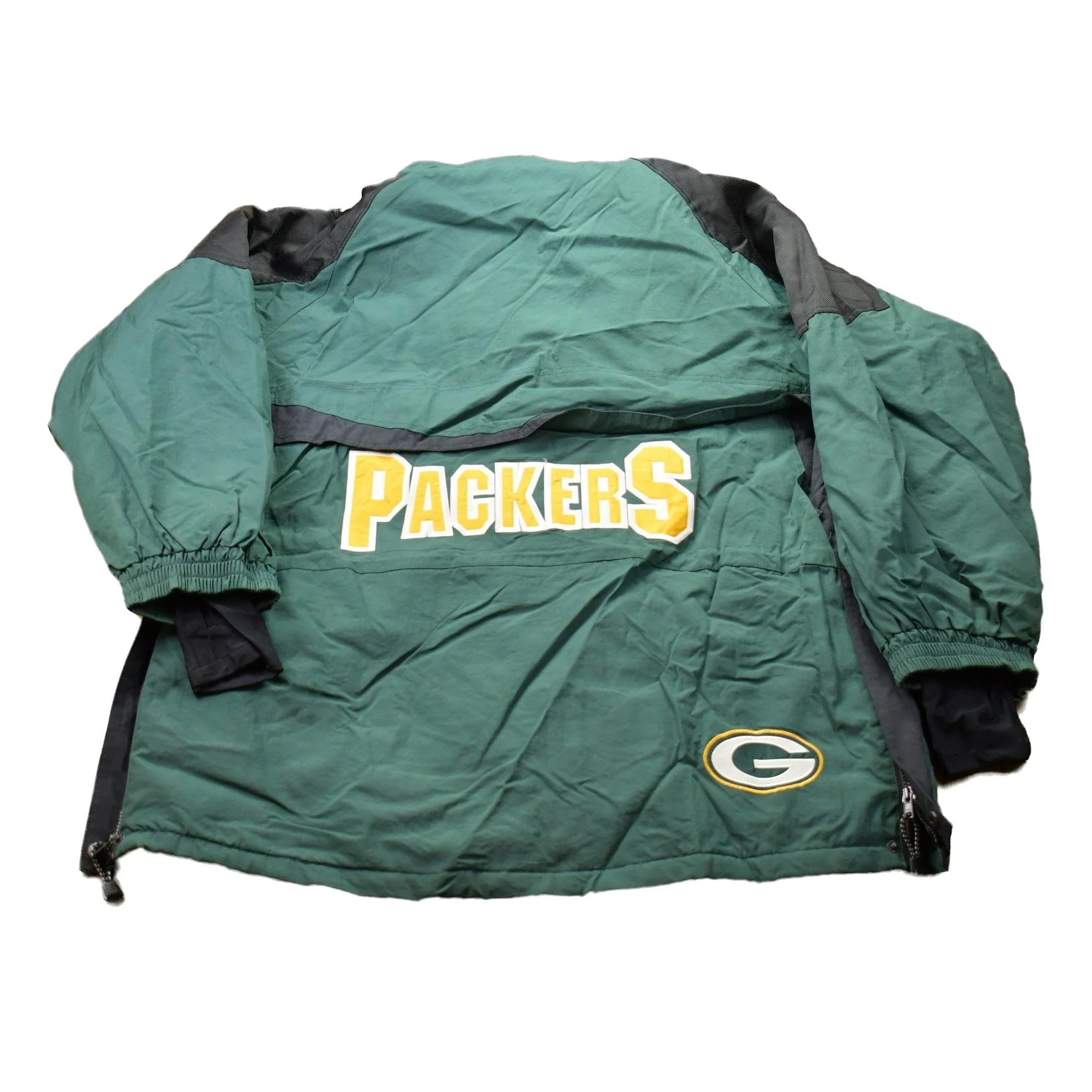 Vintage 1990s Champion Green Bay Packers NFL Windbreaker Jacket Men's 2XL - Image 2