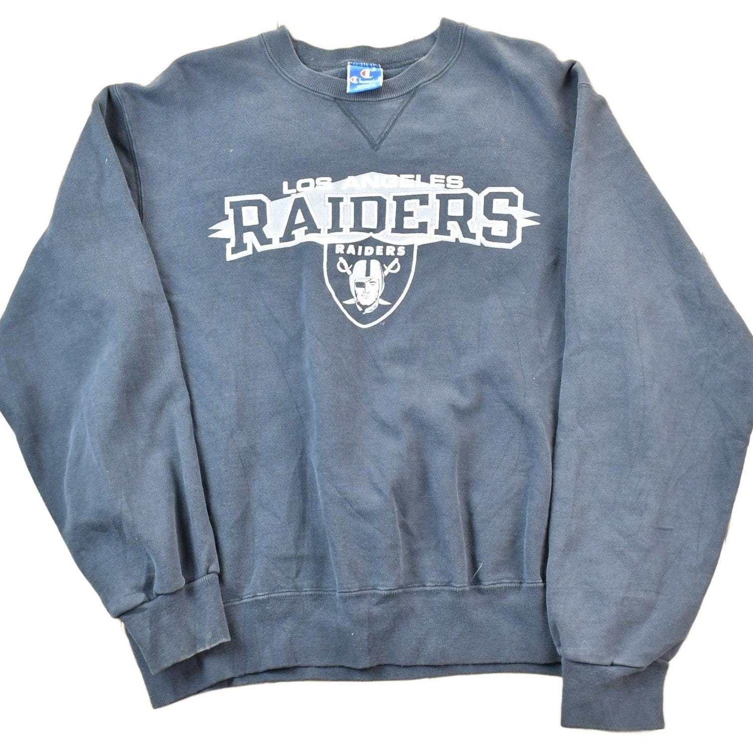 Vintage 1990s Champion Los Angeles Raiders NFL Crewneck Sweatshirt Men's XL