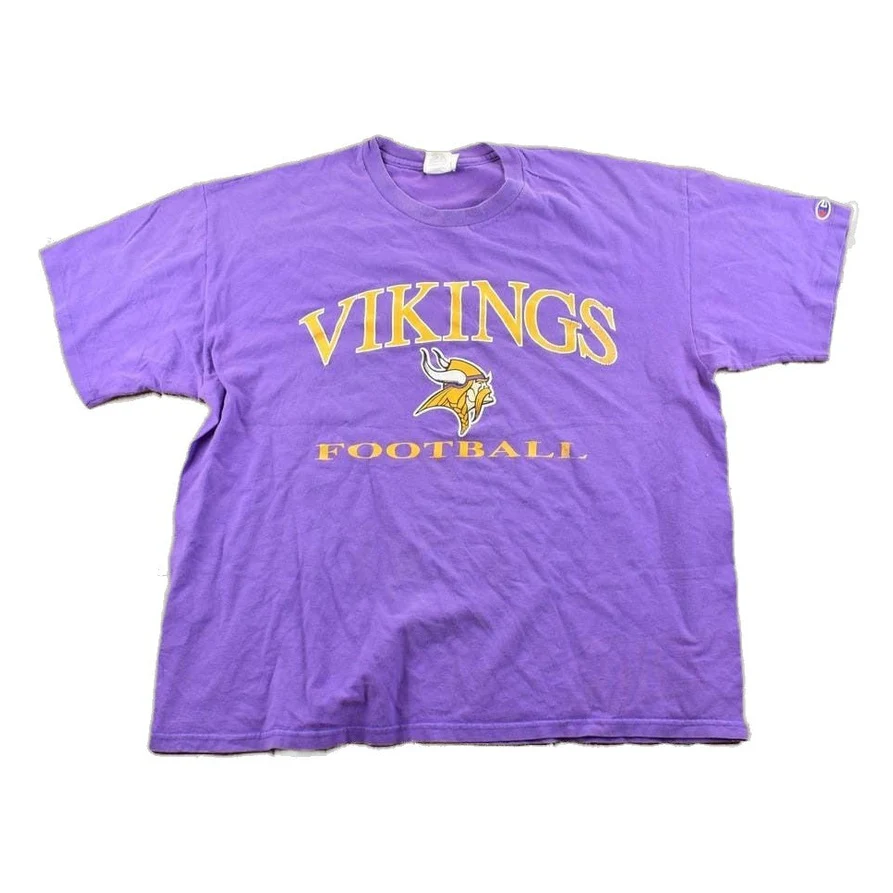 Vintage 1990s Champion Minnesota Vikings NFL Graphic T-ShirtMen's XL