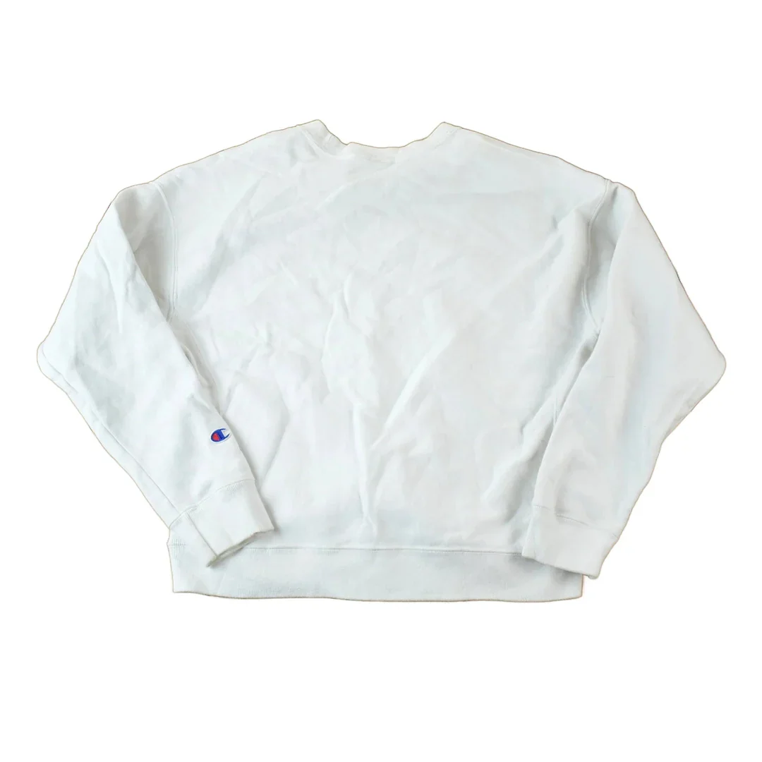 Vintage 1990s Champion Reverse Weave Boxy Crewneck Sweatshirt Men's Large - Image 2