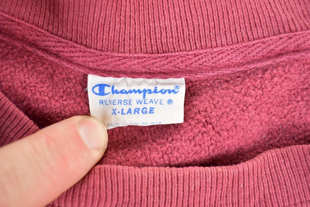 Vintage 1990s Champion Reverse Weave Crewneck Sweatshirt Men's XL - Image 3