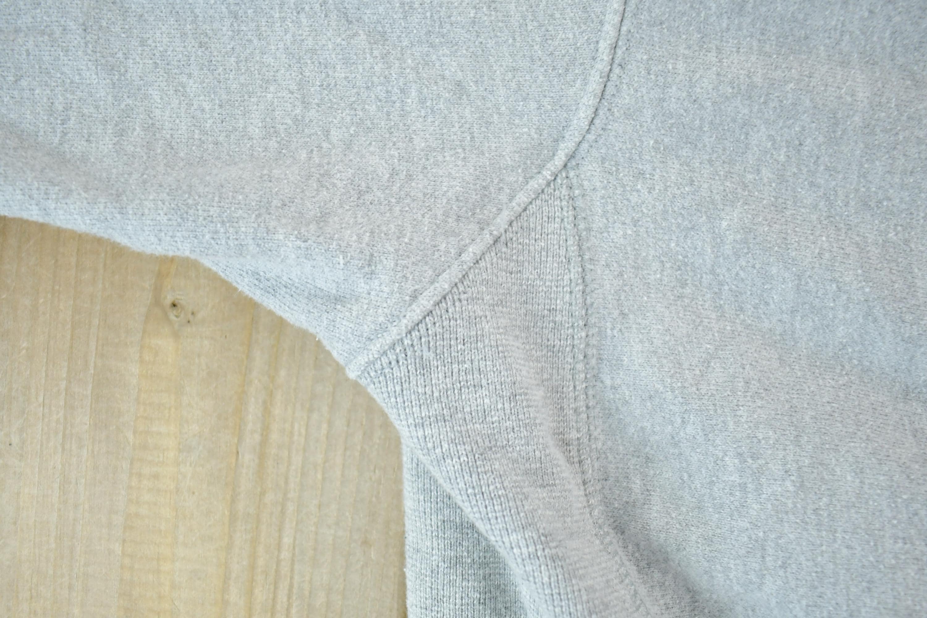 Vintage 1990s Champion Reverse Weave Heather Grey Hoodie Sweatshirt Men's 2XL - Image 5