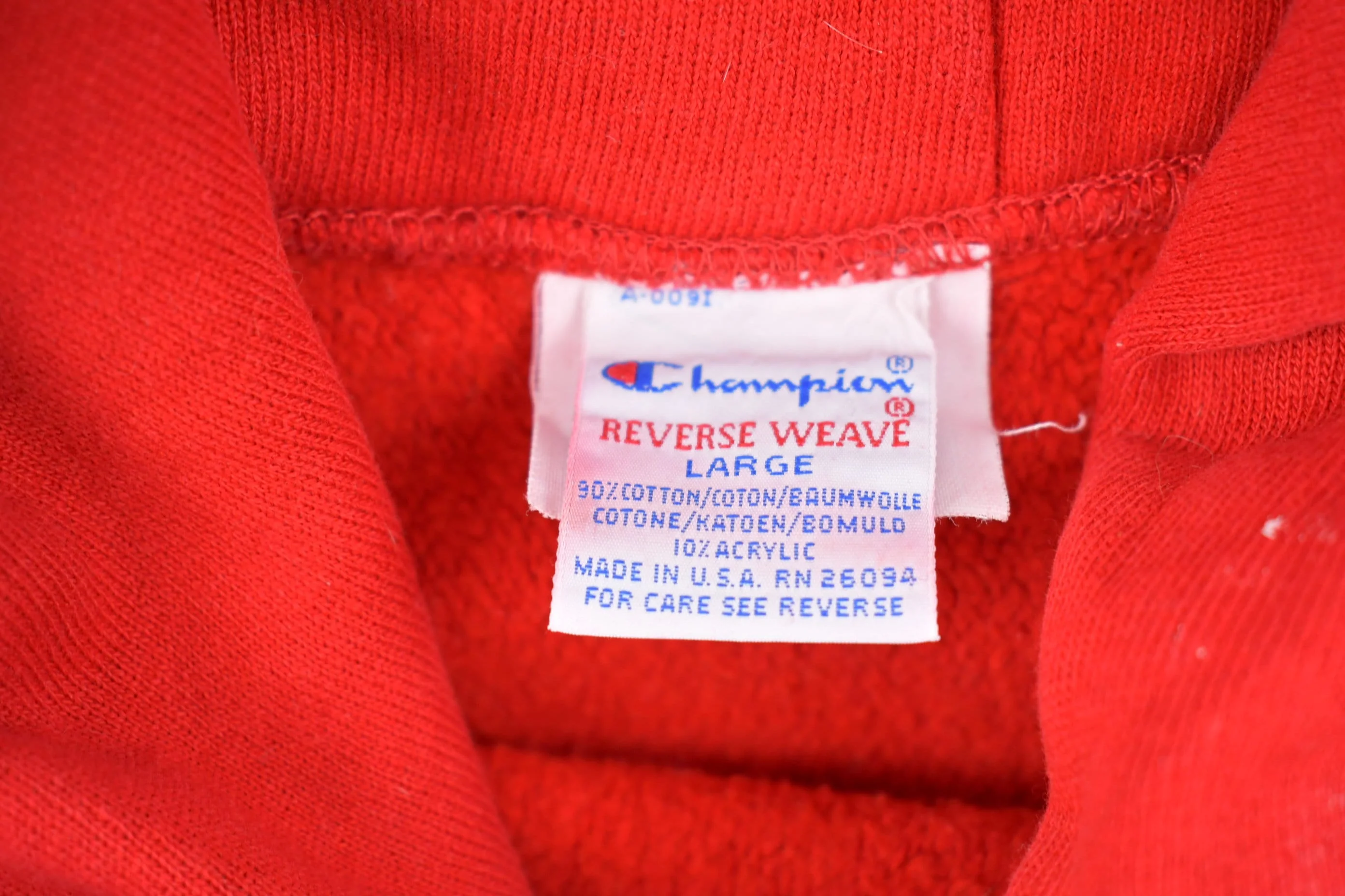 Vintage 1990s Champion Reverse Weave Ripon College Hoodie Men's Medium - Image 5