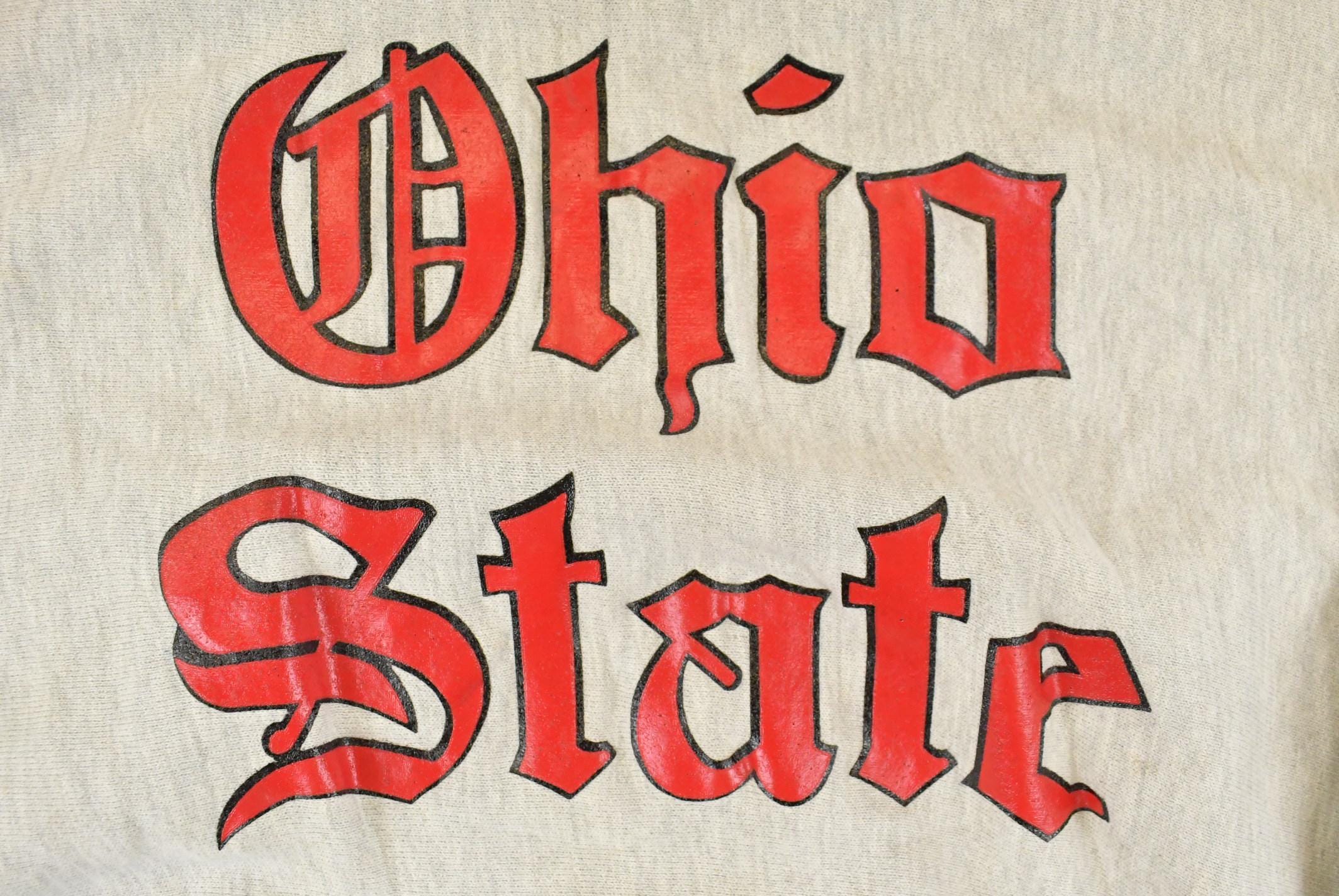Vintage 1990s Champion Reverse Weave University of Ohio State Buckeyes Collegiate Hoodie Men's XL - Image 6