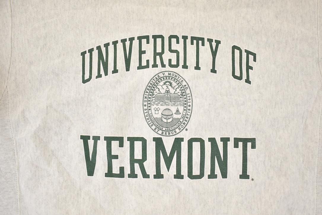Vintage 2000s Champion Reverse Weave University Of Vermont Crewneck Men's M - Image 3