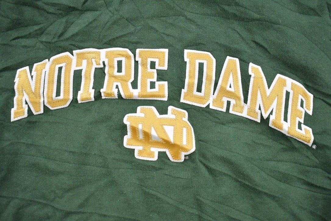 Vintage 1990s Champion University Of Notre Dame Collegiate HoodieMen's Medium - Image 4