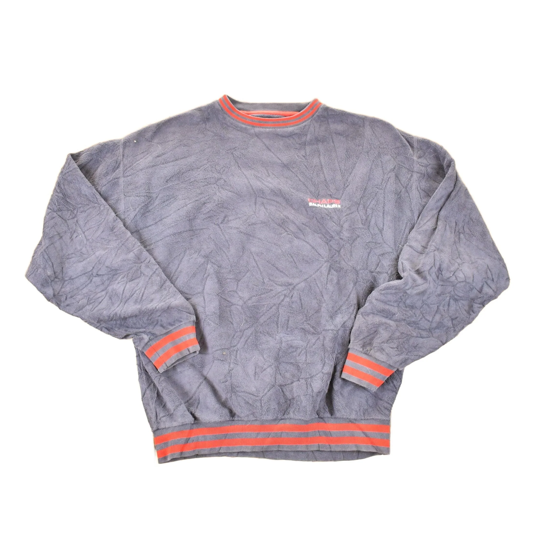 Vintage 1990s Chaps Ralph Lauren Fleece Outdoorsman Crewneck Sweater Men's L