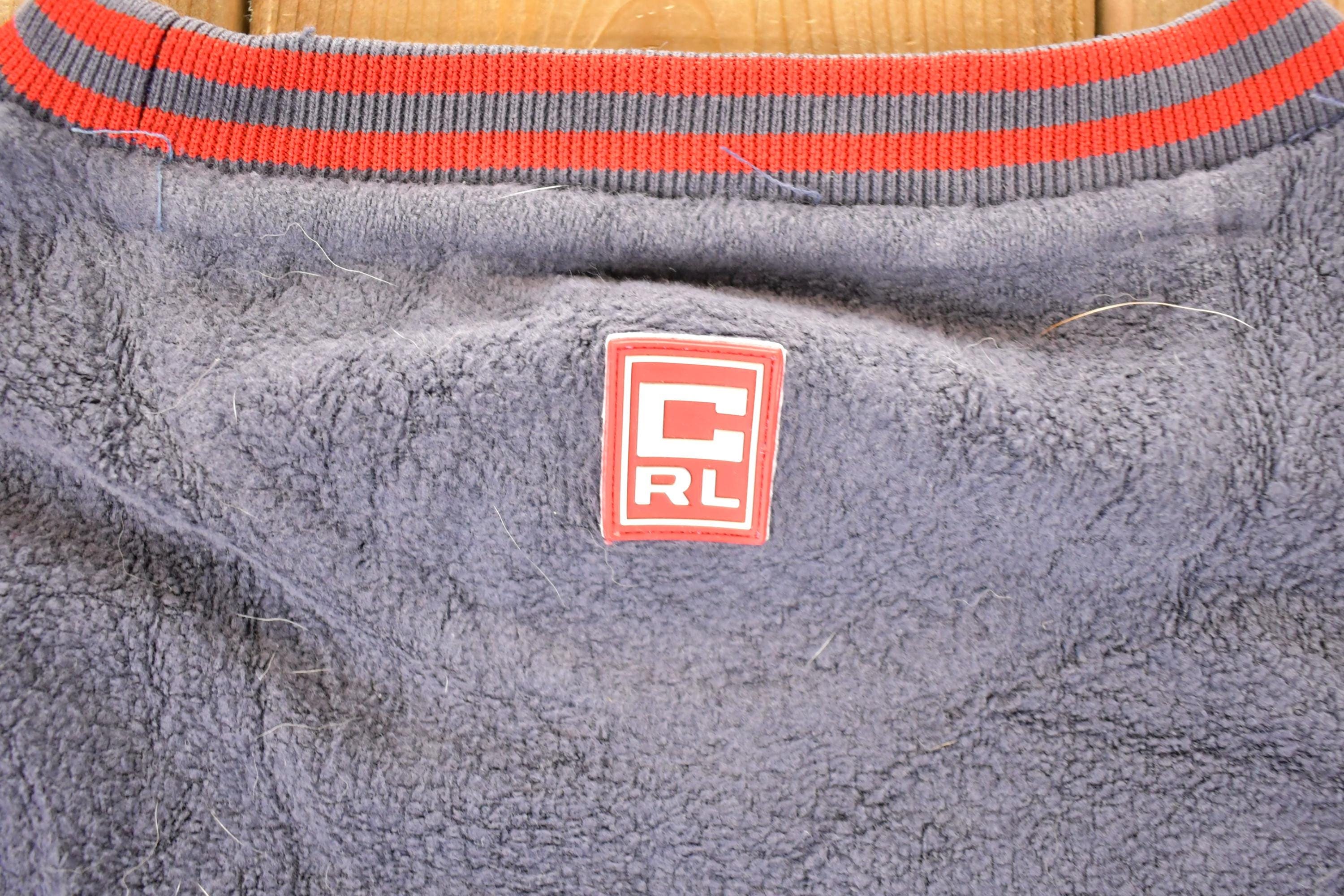 Vintage 1990s Chaps Ralph Lauren Fleece Outdoorsman Crewneck Sweater Men's L - Image 4