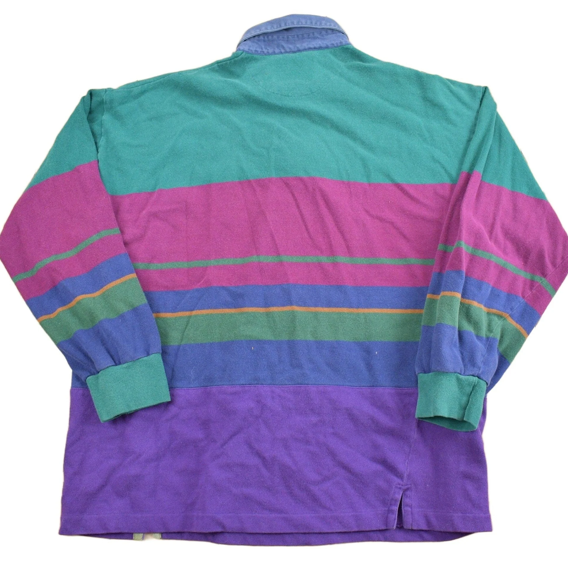 Vintage 1990s Chaps Ralph Lauren Long Sleeve Polo Sweatshirt Men's Large - Image 2