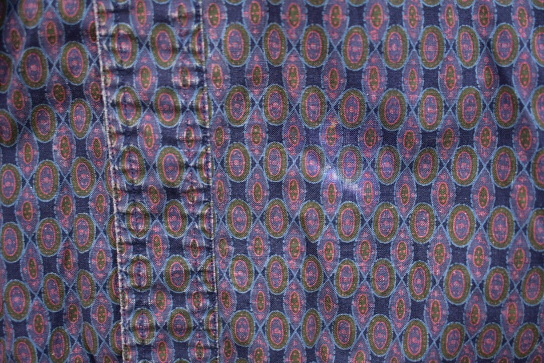 Vintage 1990s Chaps Ralph Lauren Patterned Button Up Shirt Men's 2XL - Image 9
