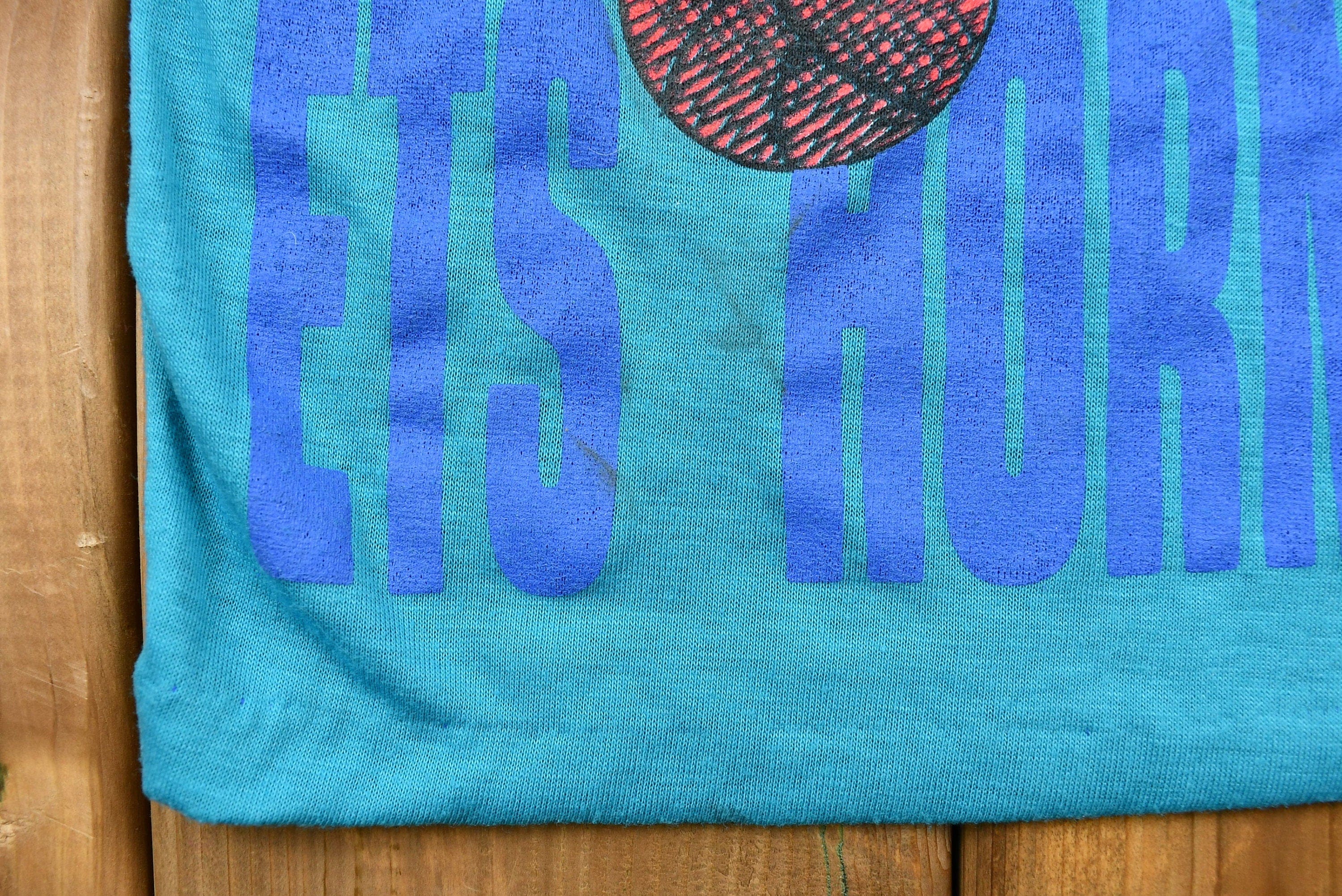 Vintage 1990s Charlotte Hornets Kid's Long Sleeve Graphic T-Shirt Youth L - Image 5
