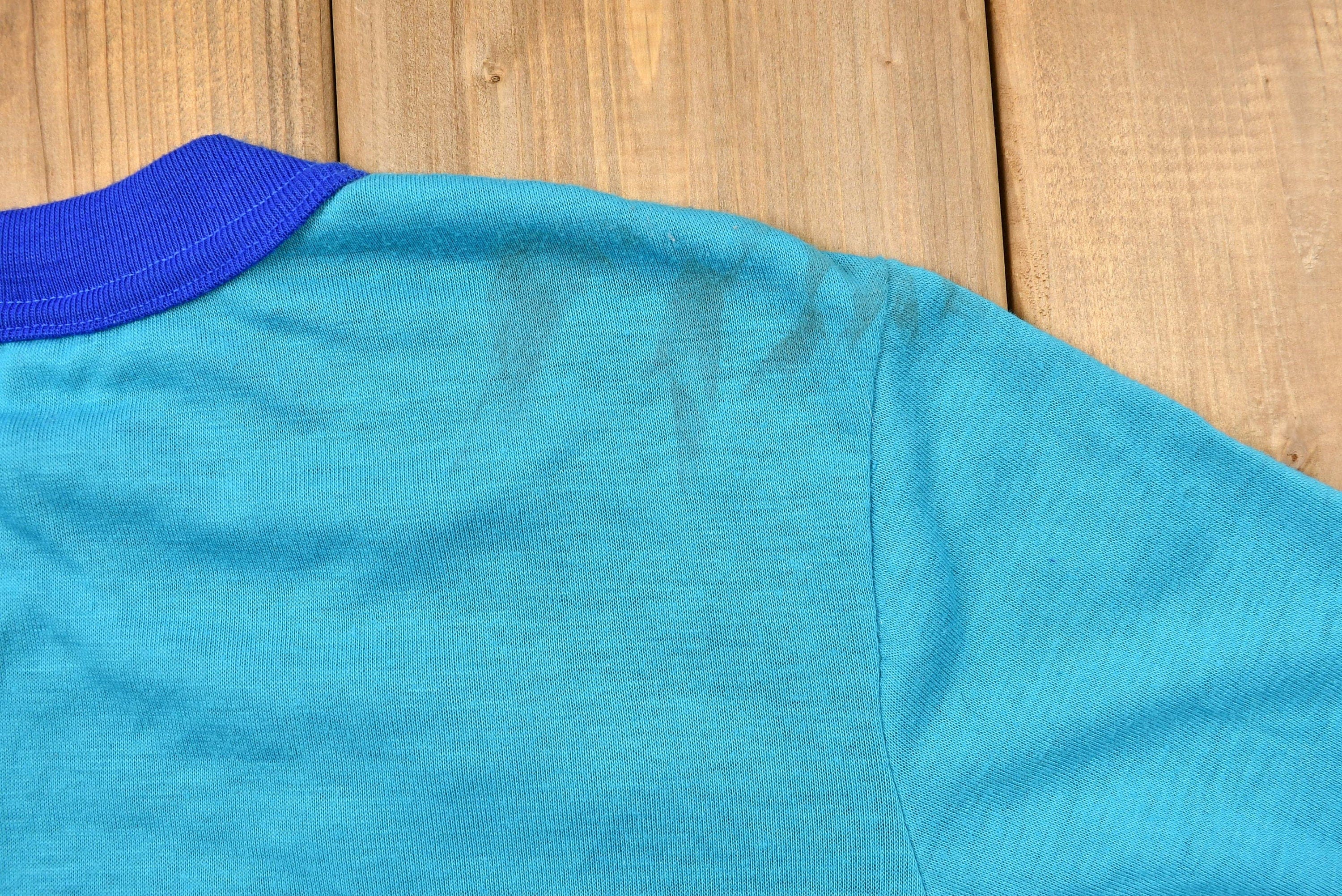 Vintage 1990s Charlotte Hornets Kid's Long Sleeve Graphic T-Shirt Youth L - Image 7