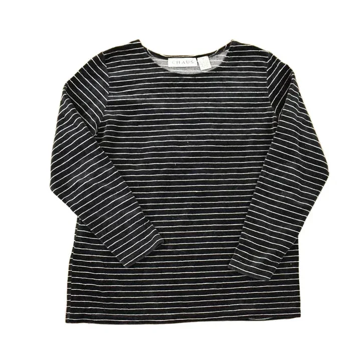 Vintage 1990s Chaus Sport Striped Crewneck Shirt Women's M