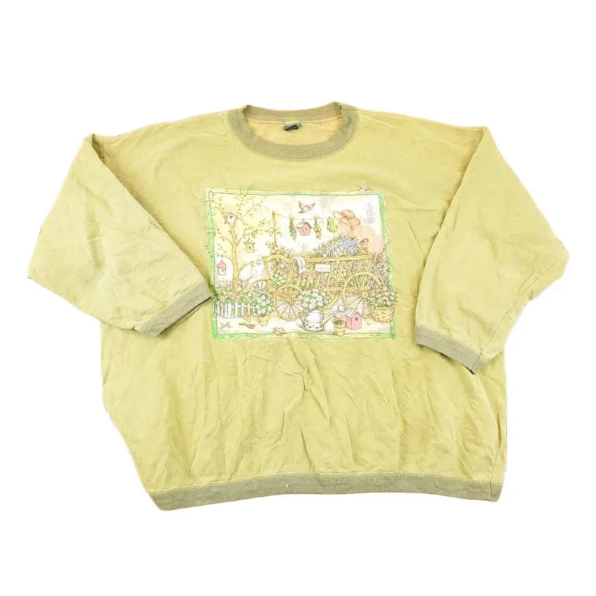 Vintage 1990s Cherokee Plus Size Farm Theme Graphic Print Crewneck Sweatshirt Womens XXXL