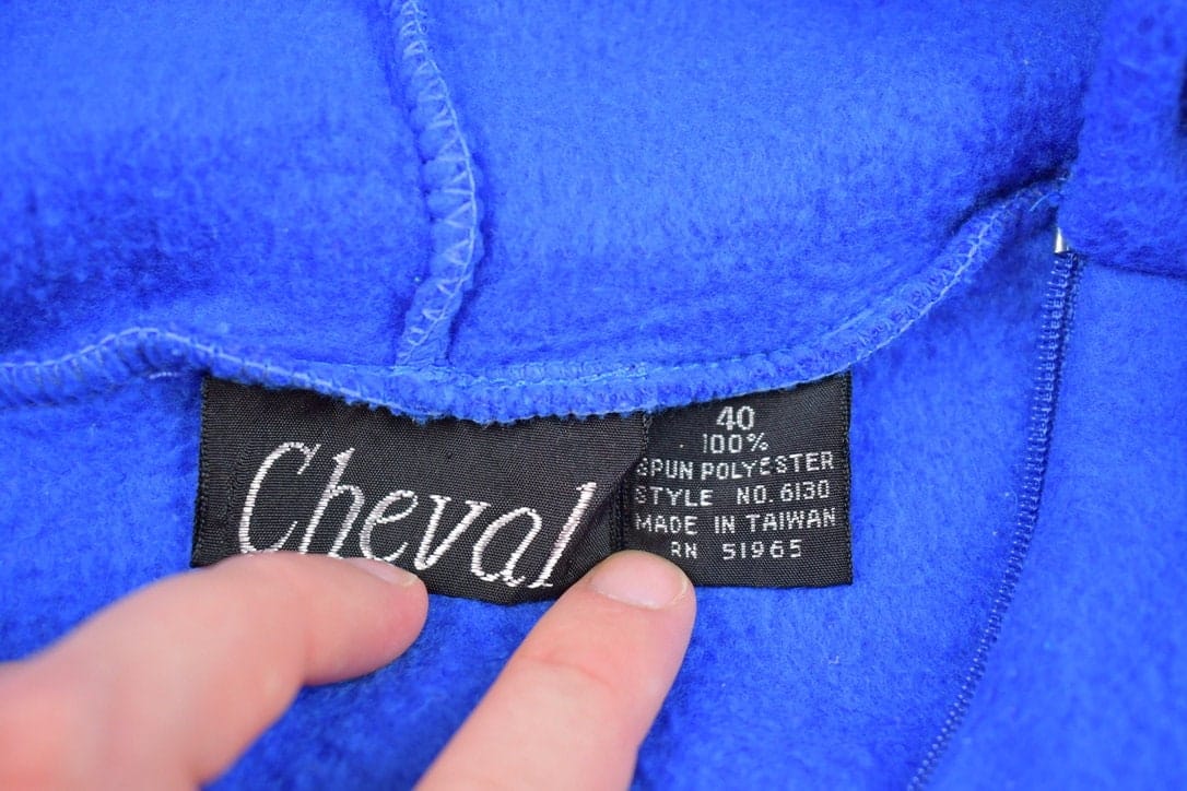 Vintage 1990s Cheval Fleece Hoodie Men's Small - Image 3