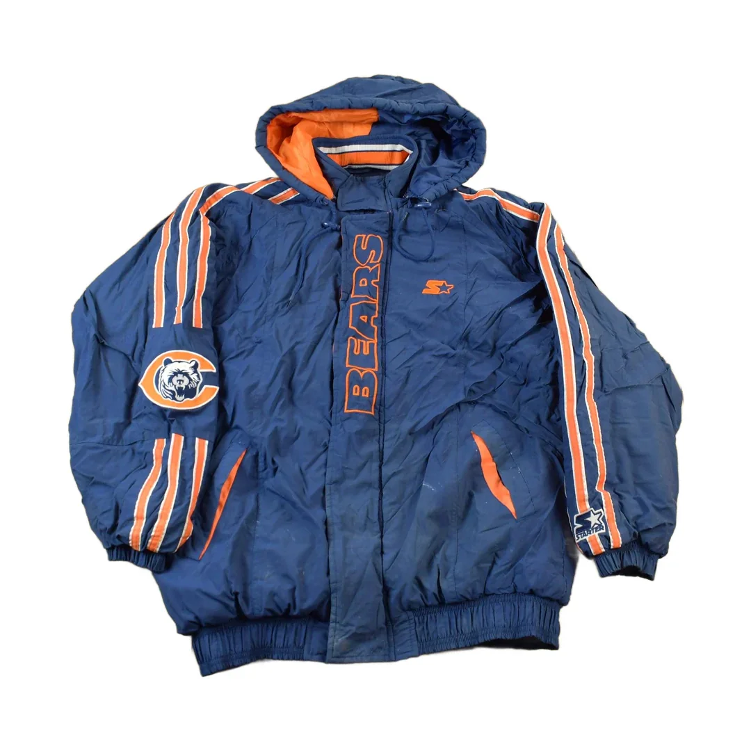 Vintage 1990s Chicago Bears NFL Pro Line Starter Jacket Men's Large