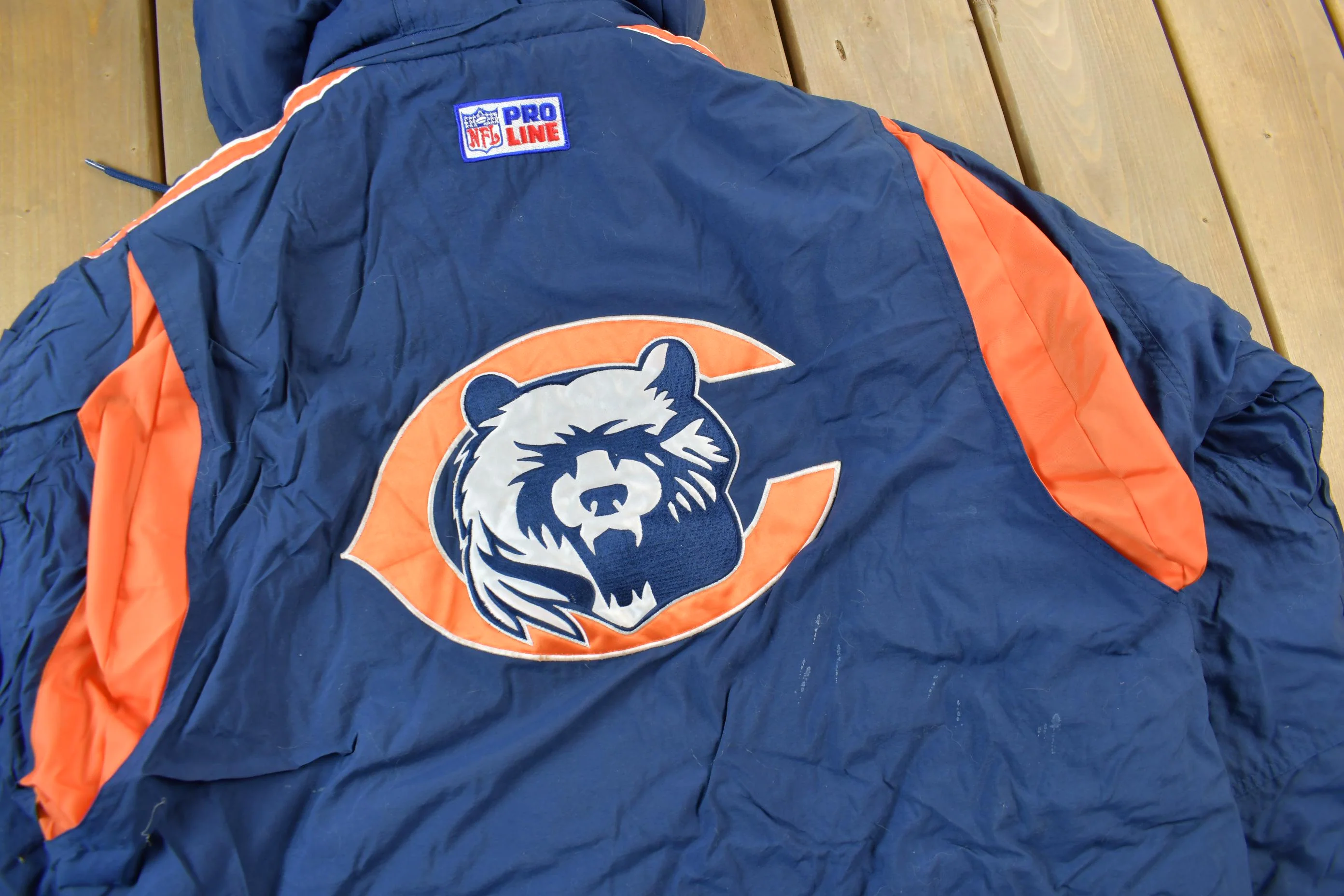 Vintage 1990s Chicago Bears NFL Pro Line Starter Jacket Men's Large - Image 5