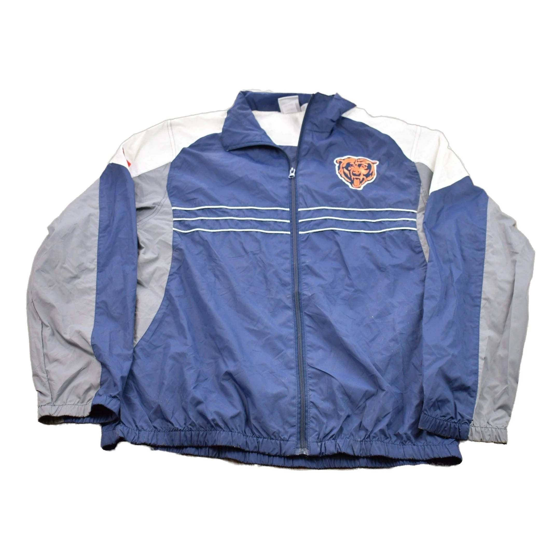 Vintage 1990s Chicago Bears NFL Windbreaker Jacket Men's Large