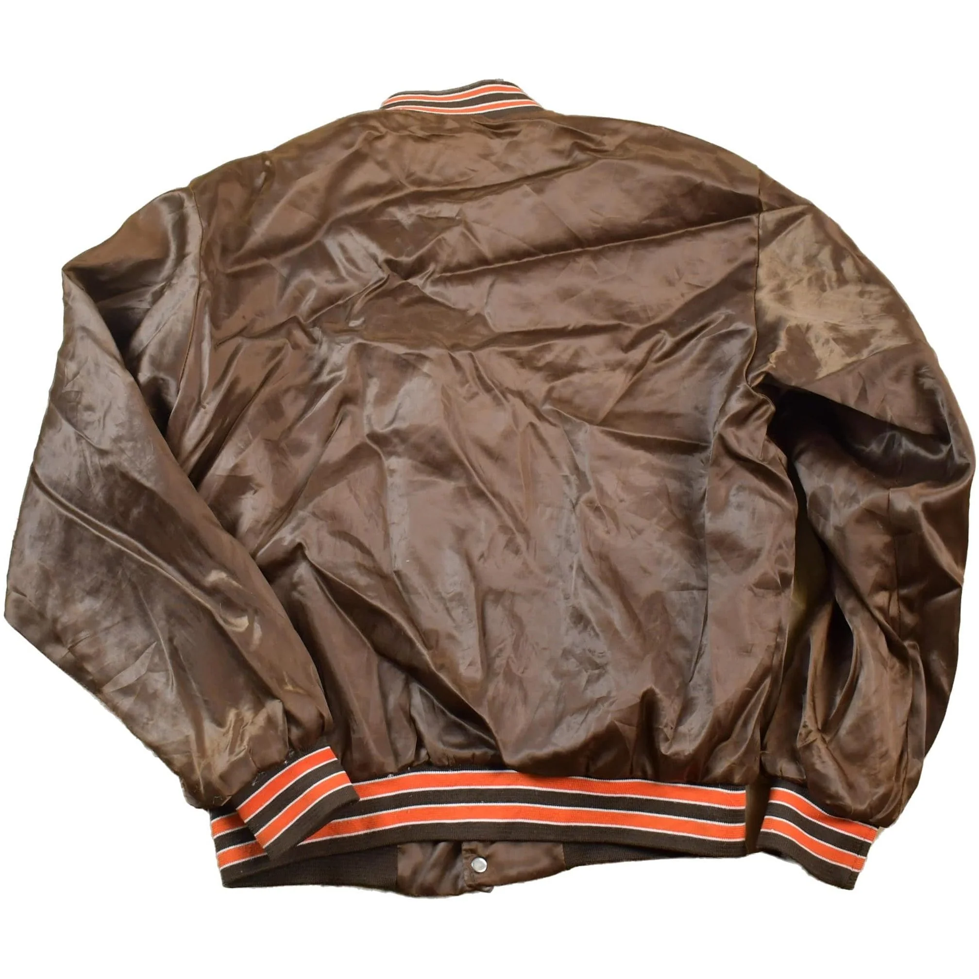 Vintage 1990s Chicago Bears Satin Button Up NFL Football Swingster Jacket Men's M - Image 2